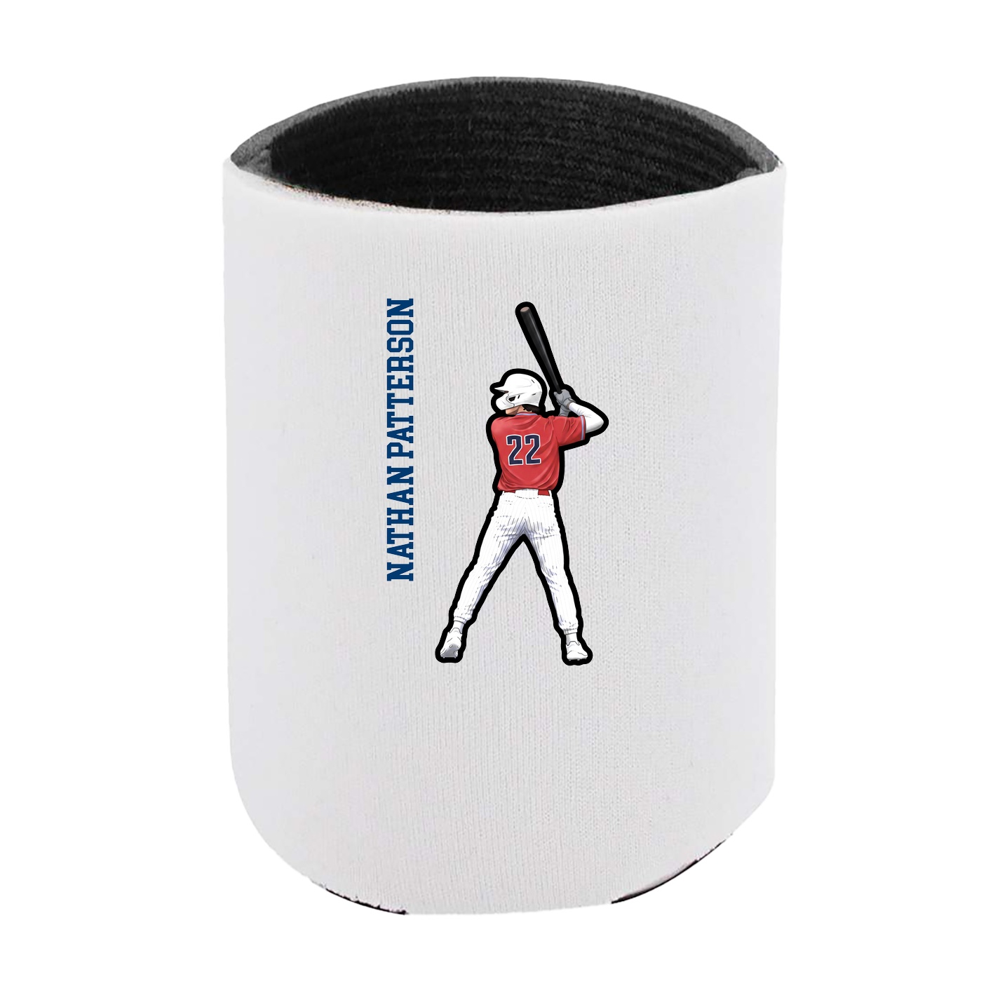 Can Holder — Name Vertical in White