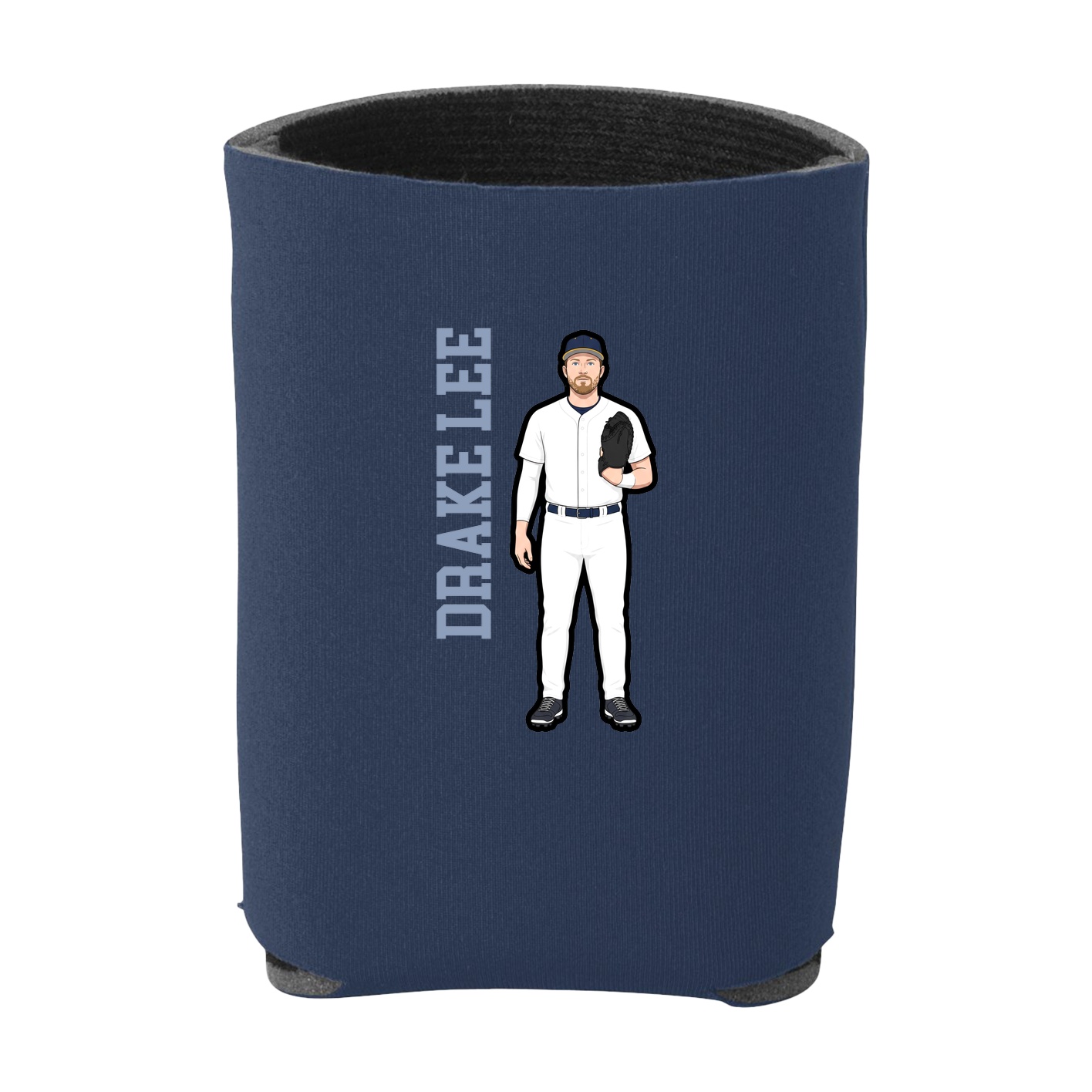 Can Holder — Name Vertical in Navy