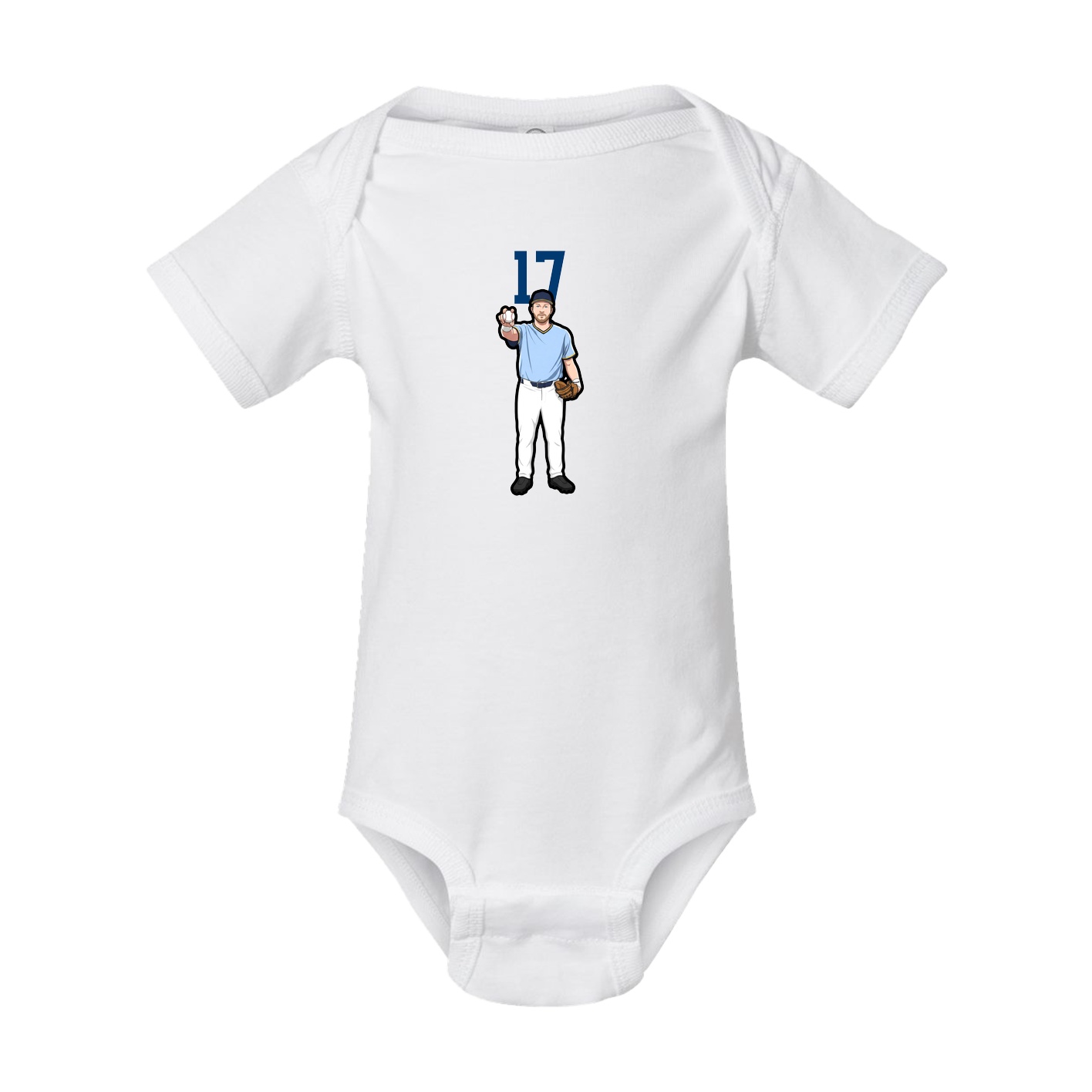 Baby Onesie — Number Top in White