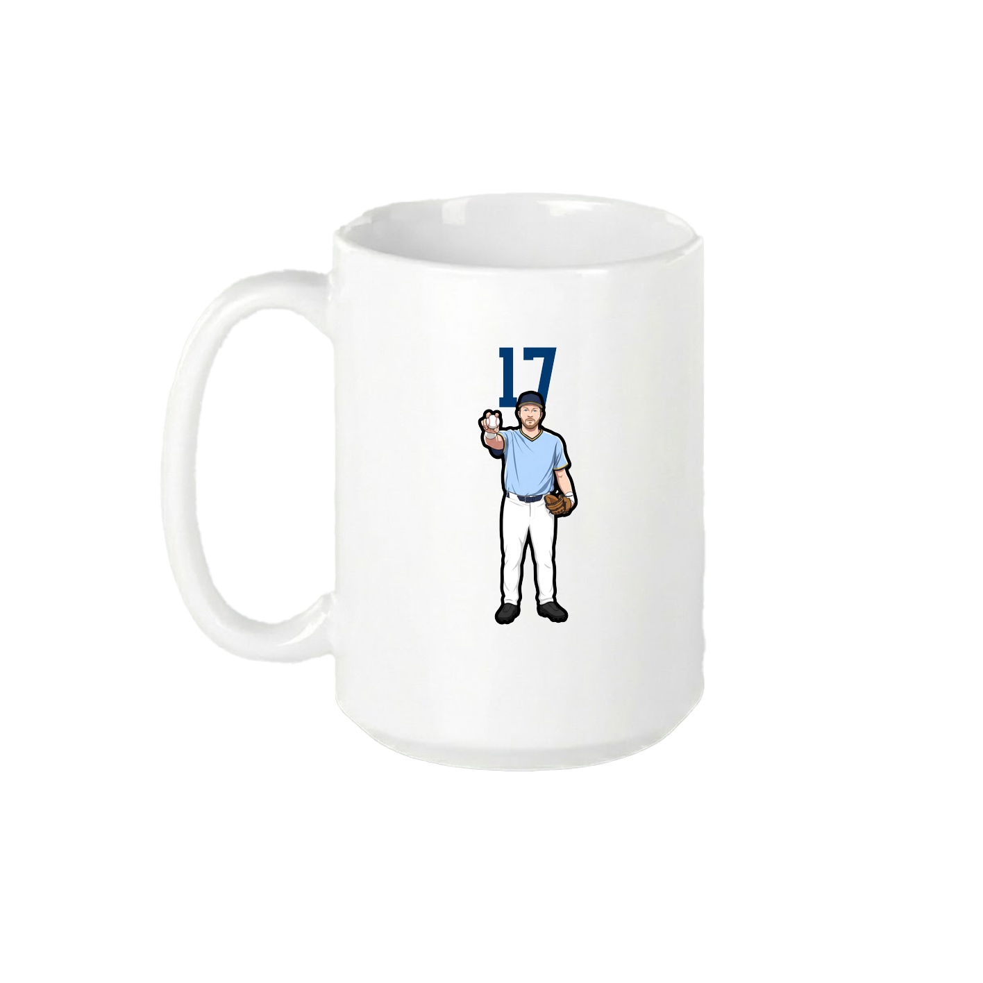 15oz Coffee Mug — Number Top in White