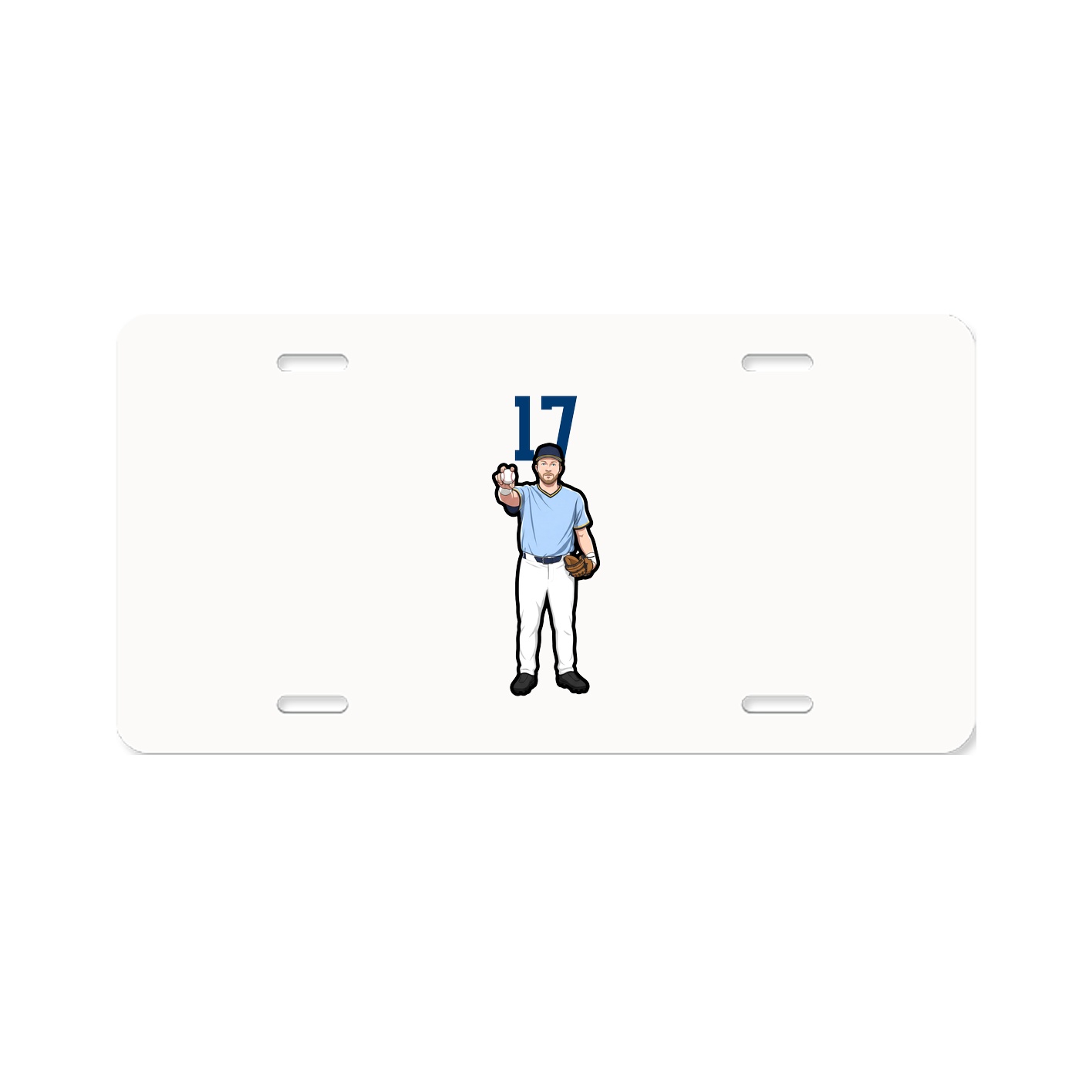 License Plate — Number Top in Classic