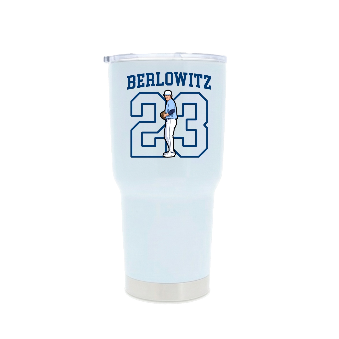 30oz Stainless Steel Tumbler — Shirsey in White