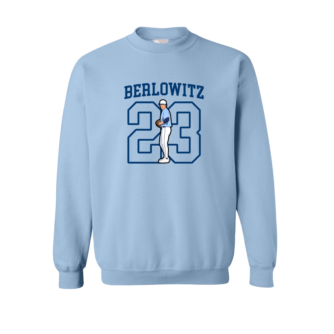 Fleece Crew — Shirsey in Light Blue