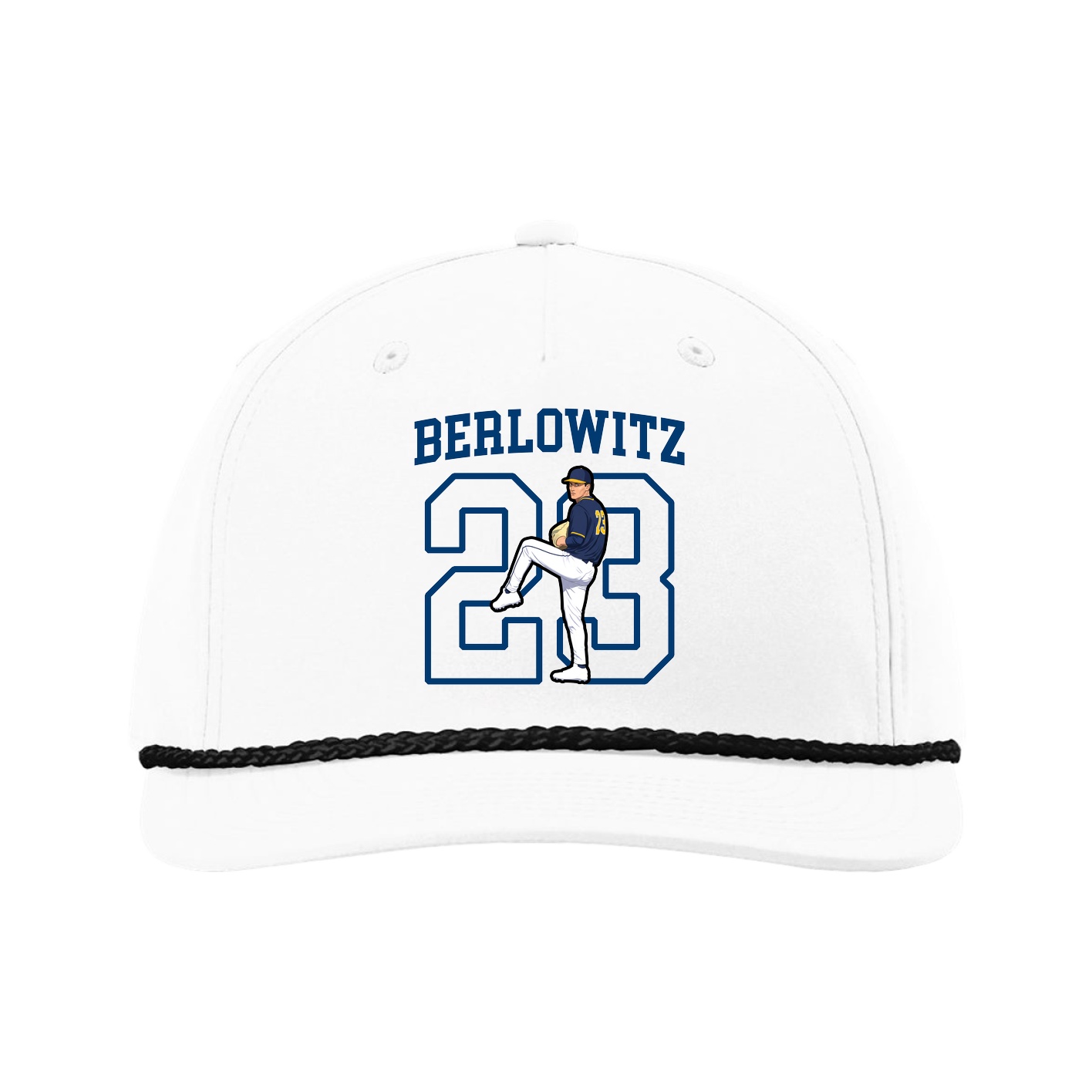 Five-Panel Classic Rope Cap — Shirsey in White