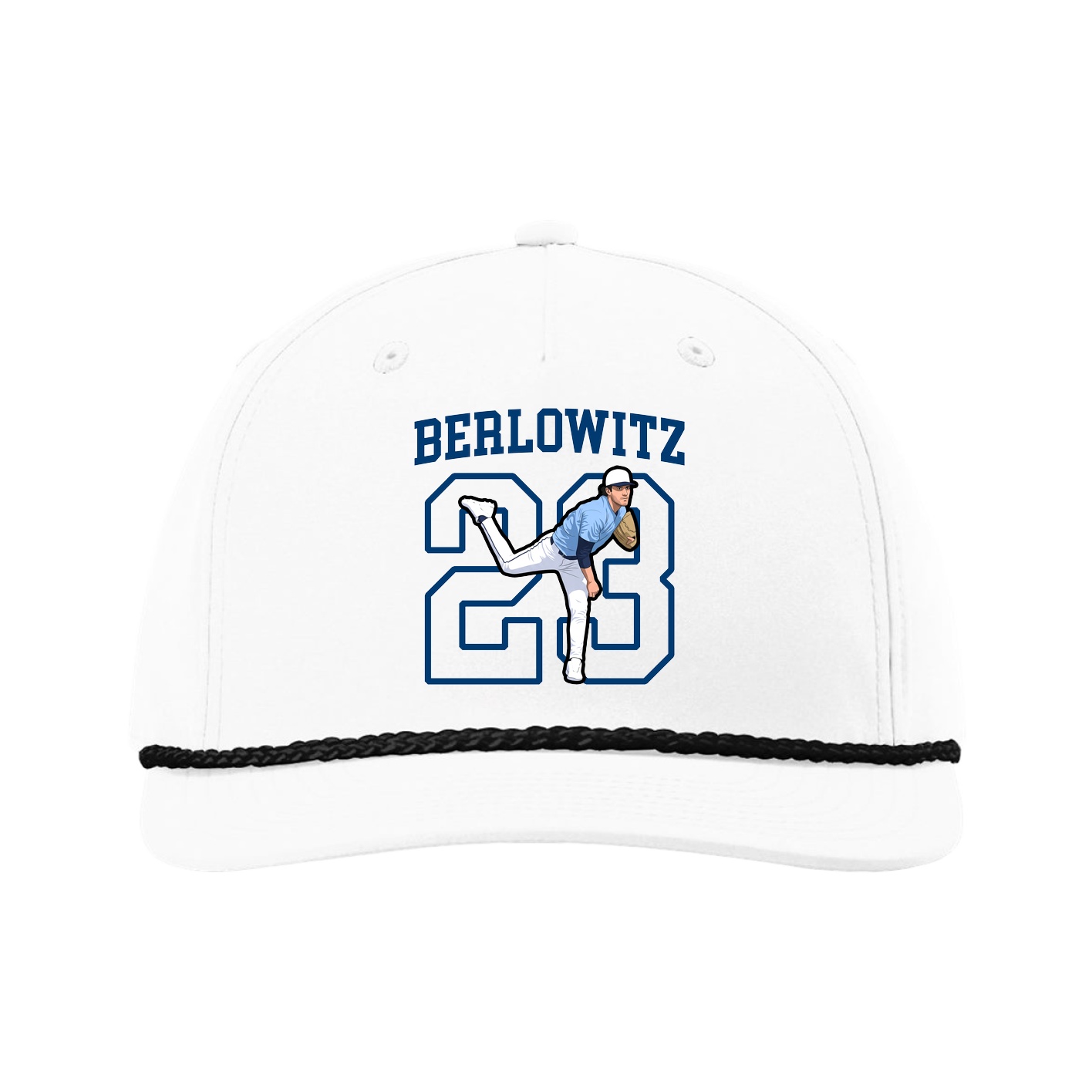 Five-Panel Classic Rope Cap — Shirsey in White