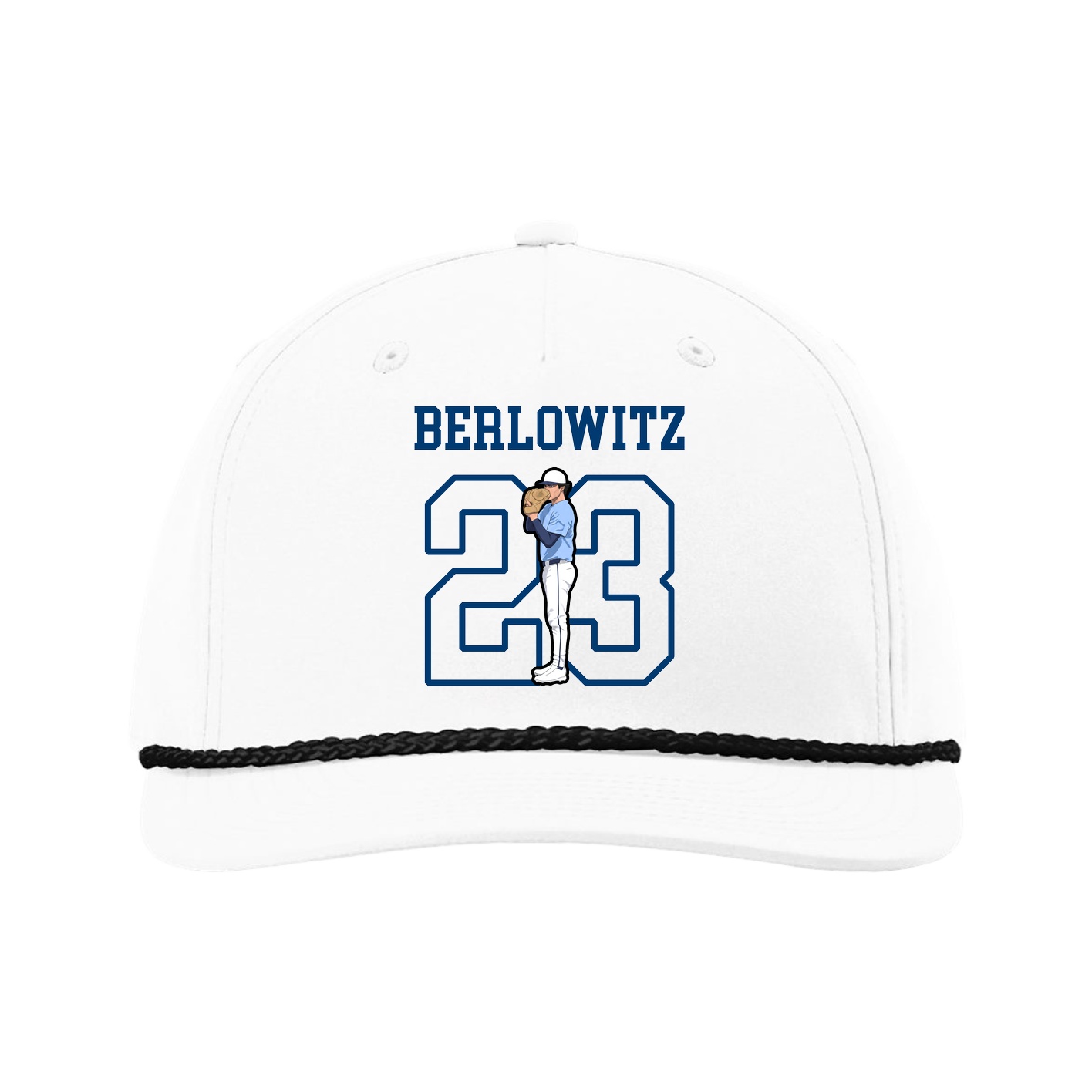 Five-Panel Classic Rope Cap — Shirsey in White