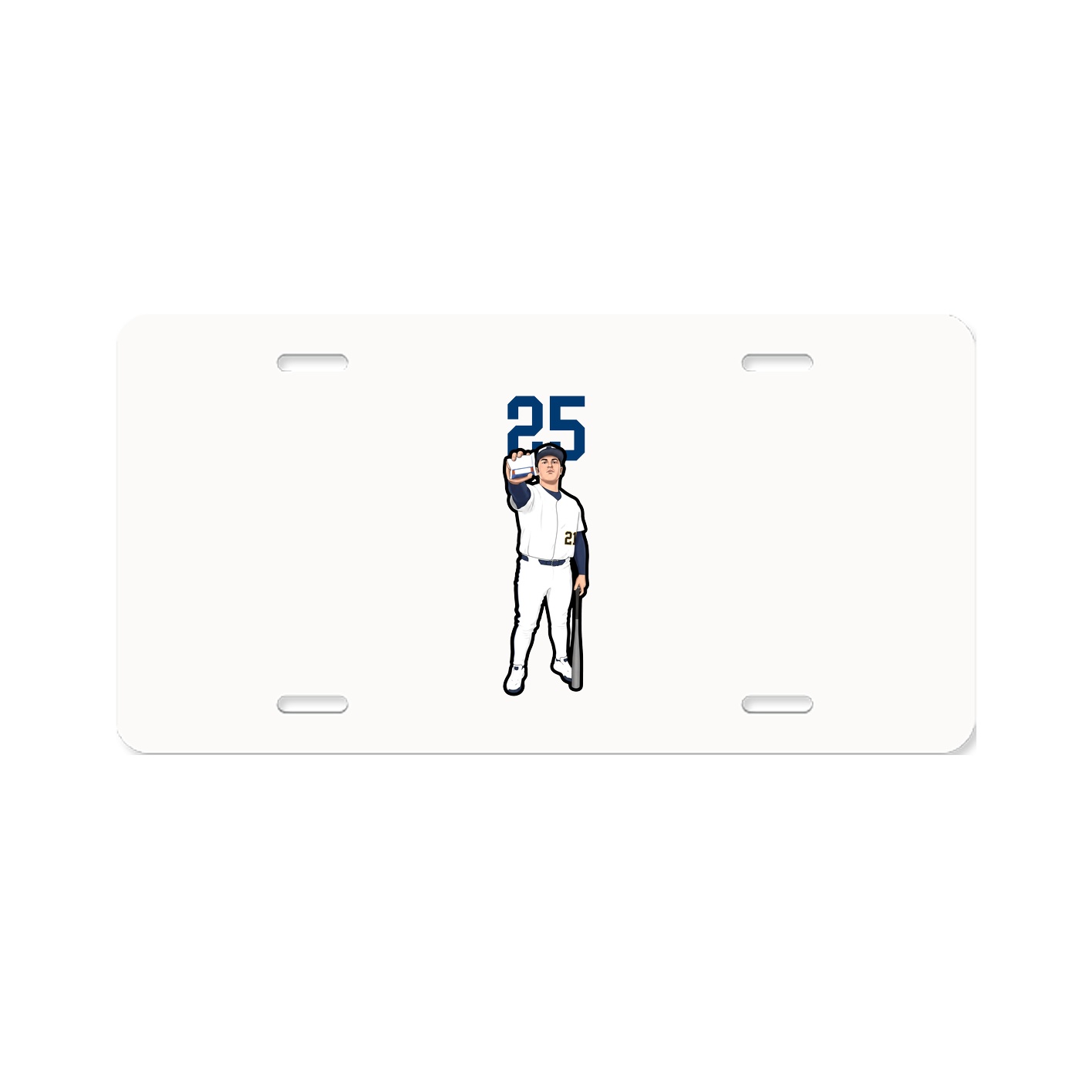 License Plate — Number Top in Classic