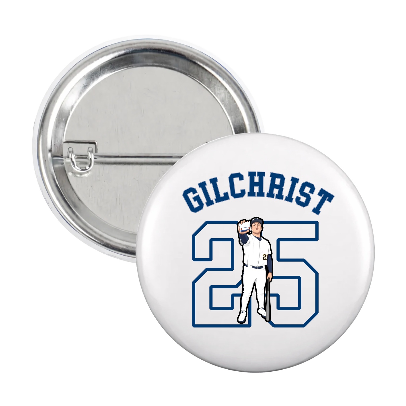 Game Day Button — Shirsey Arch in White