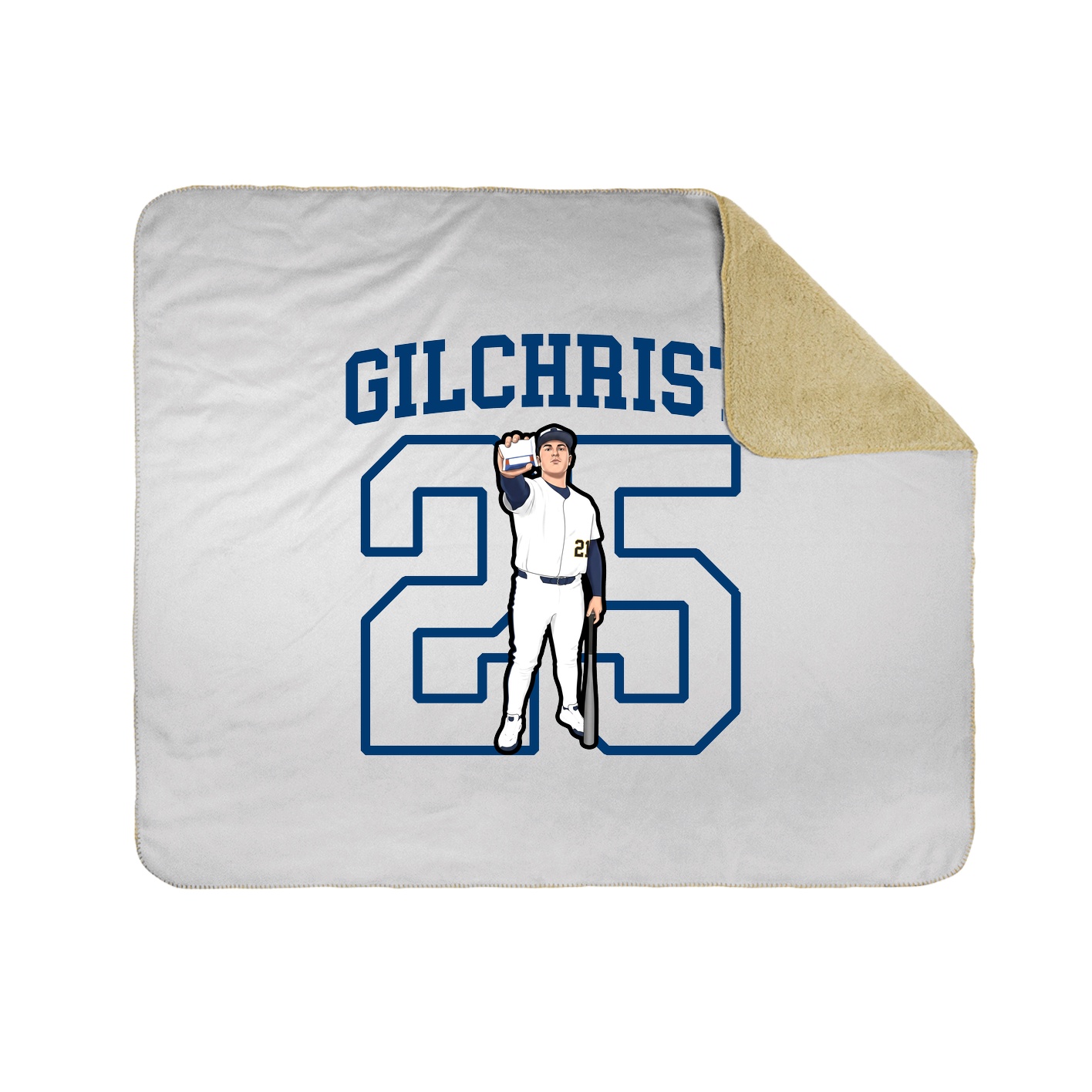 50x60 Sherpa Lined Throw Blanket