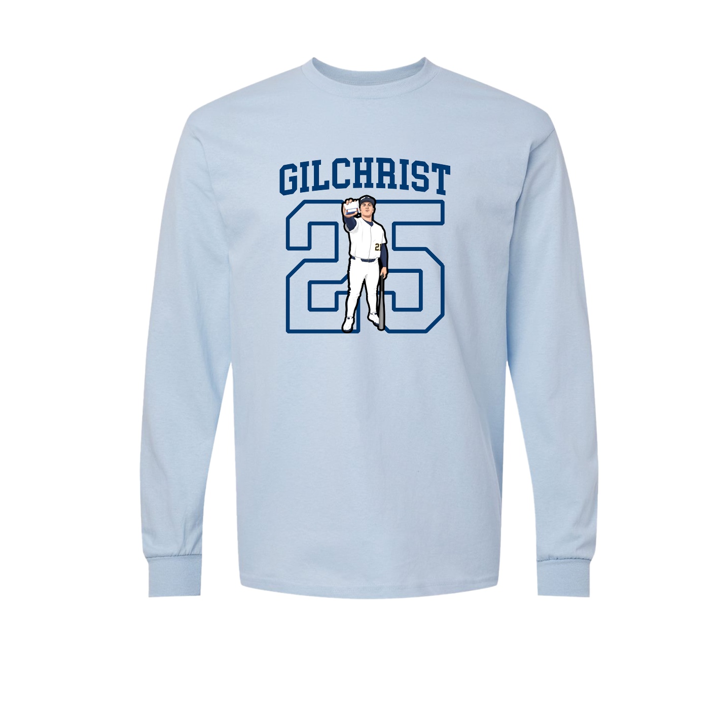 Long Sleeve Tee — Shirsey in Light Blue