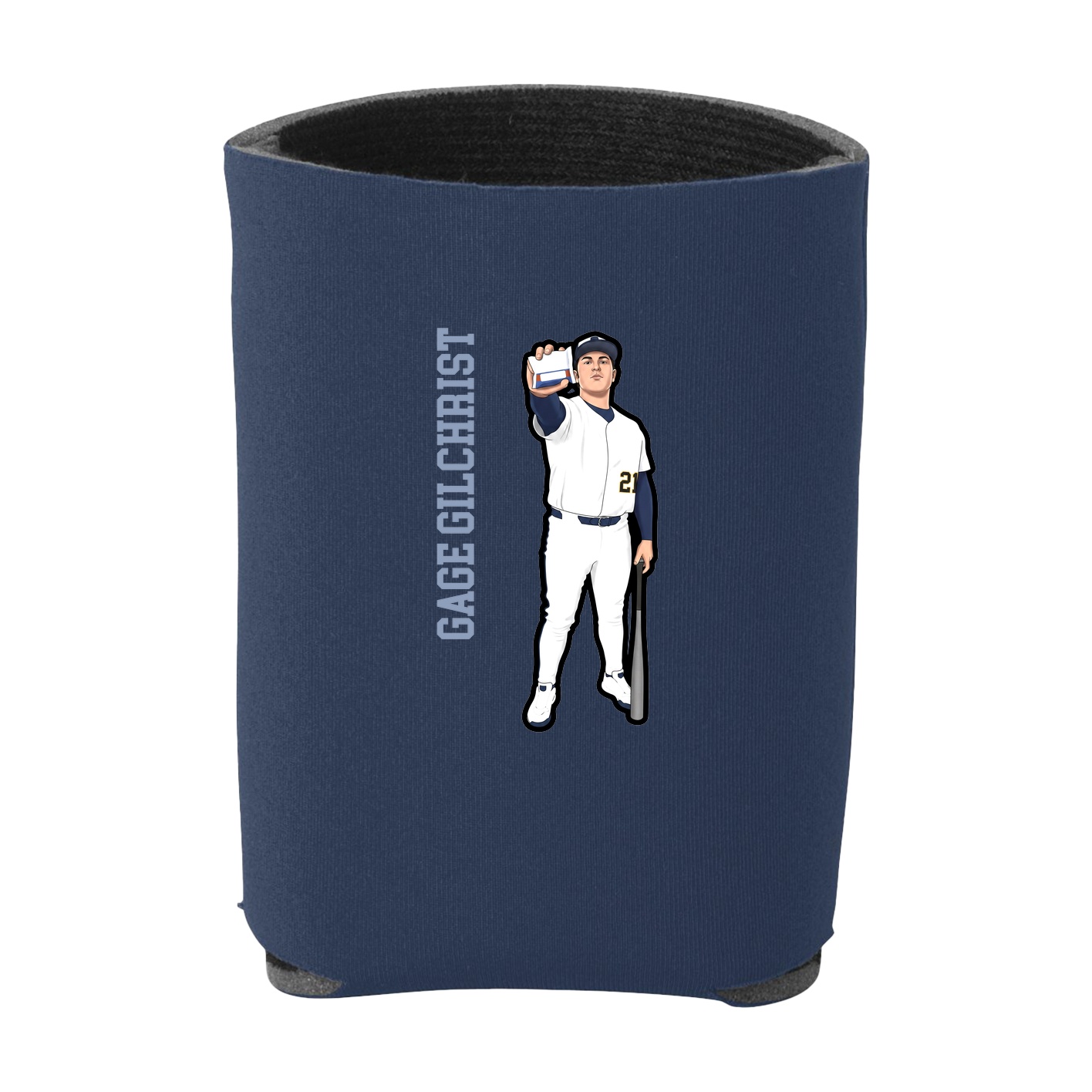 Can Holder — Name Vertical in Navy
