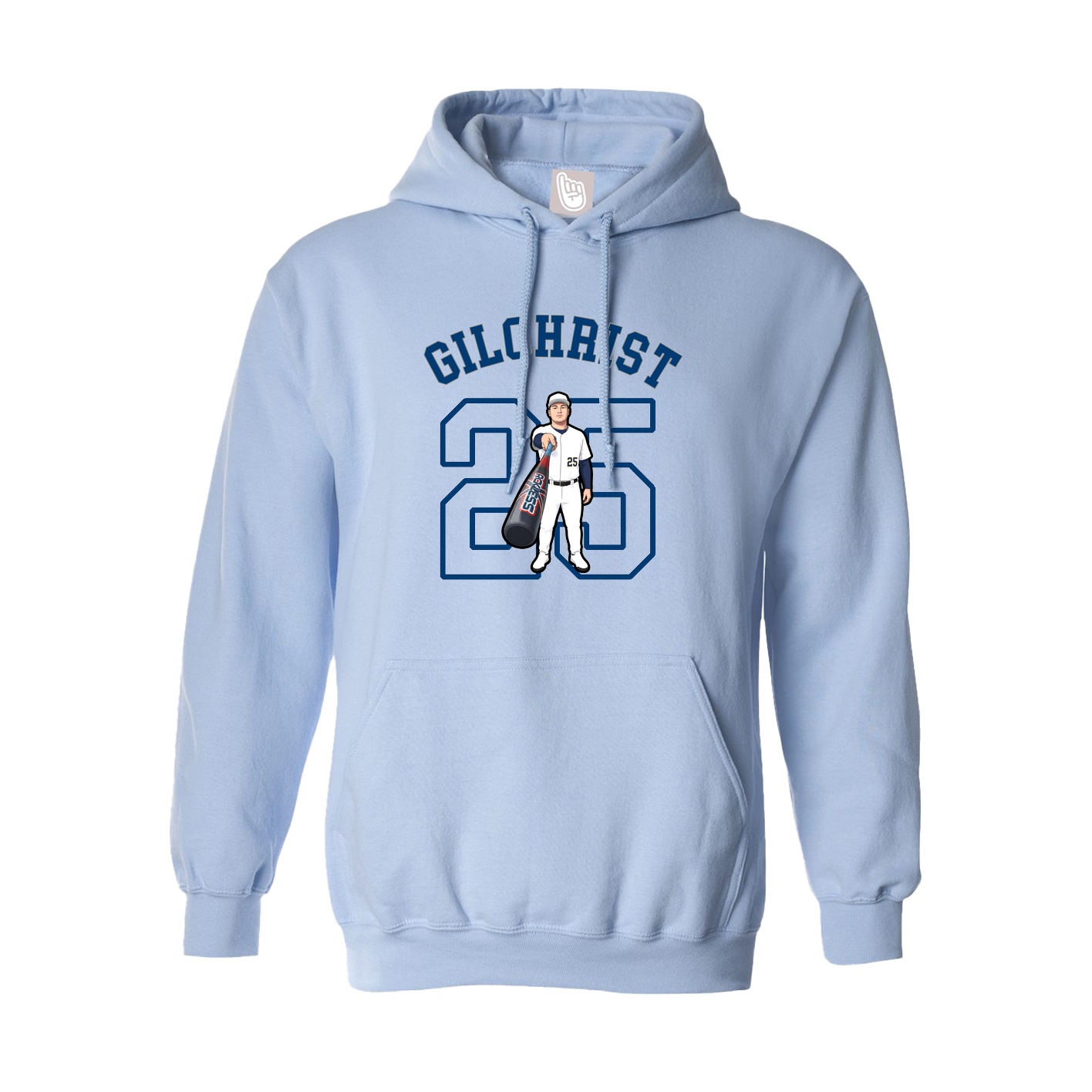 Hoodie — Shirsey Arch in Light Blue