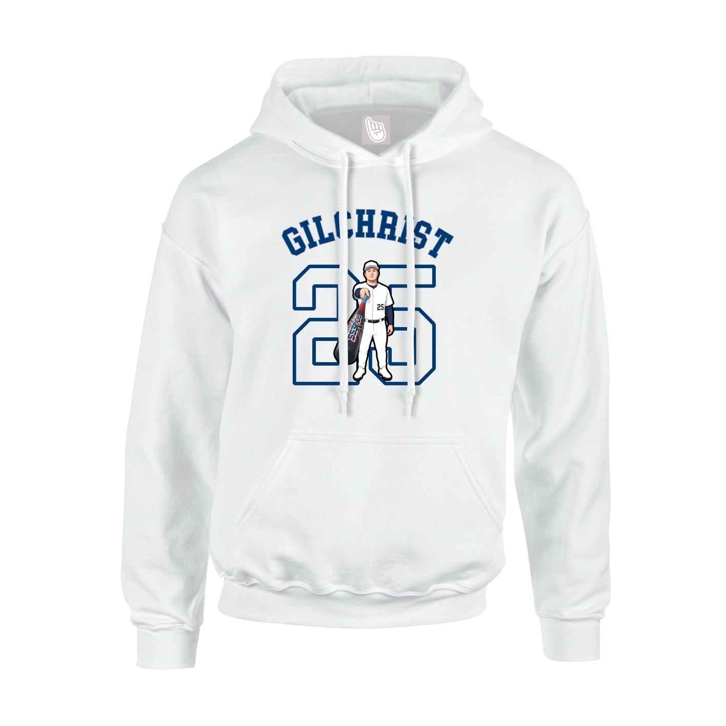 Youth Hoodie — Shirsey Arch in White