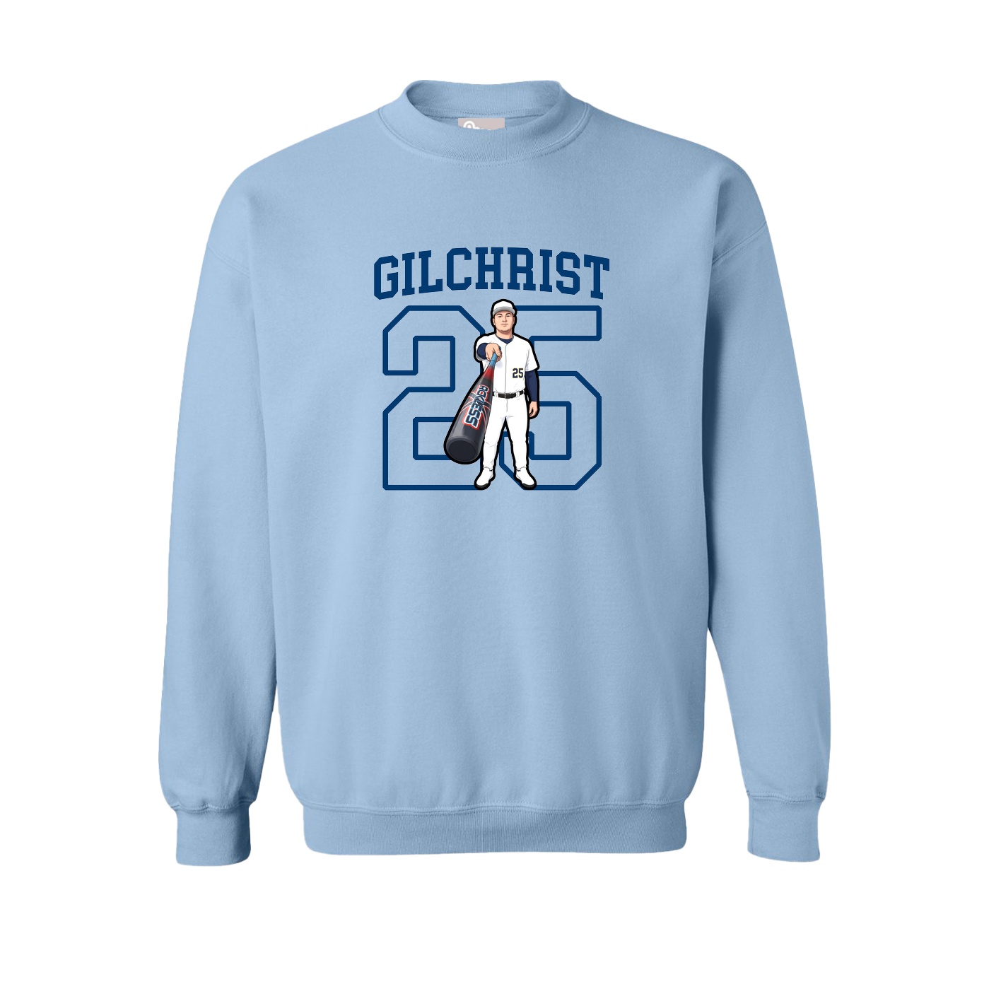 Fleece Crew — Shirsey in Light Blue