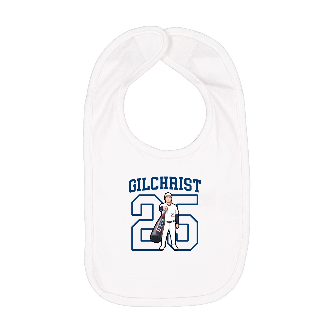 Infant Bib — Shirsey in White