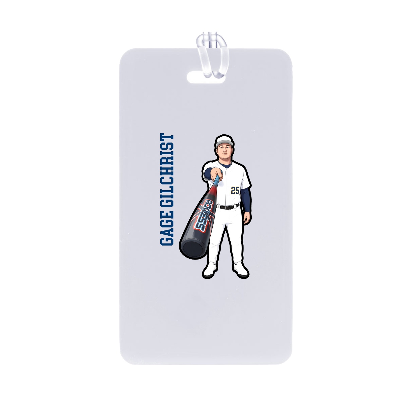 Bag Tag — Name Vertical in Classic