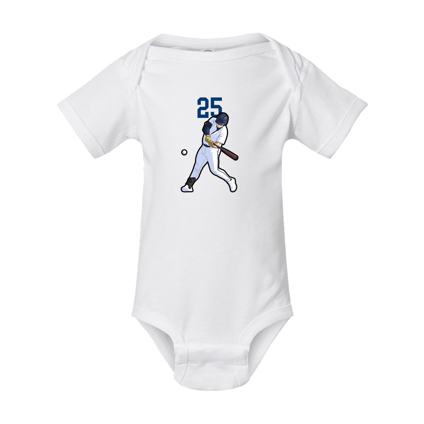Baby Onesie — Number Top in White