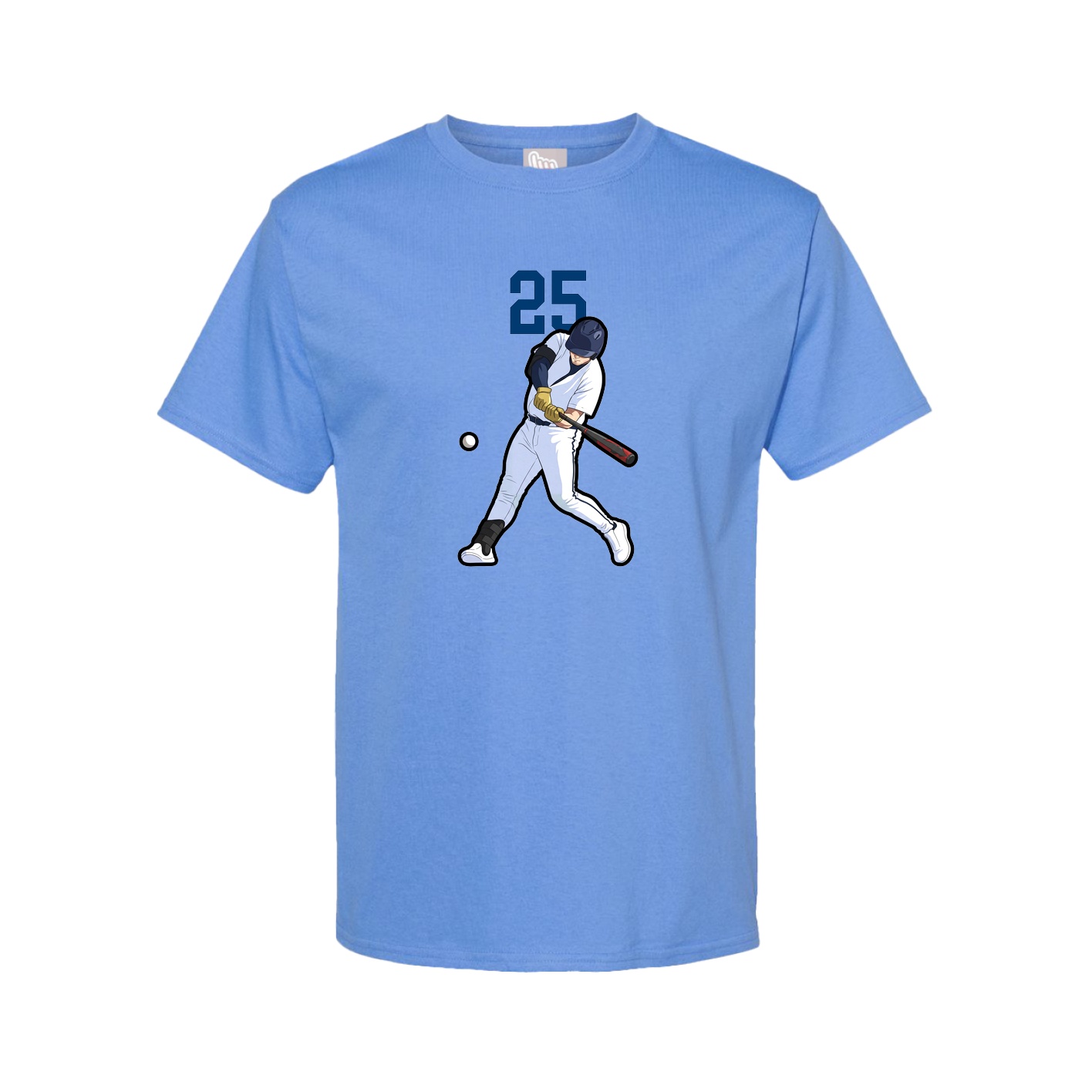 Tee — Number Top in Powder Blue