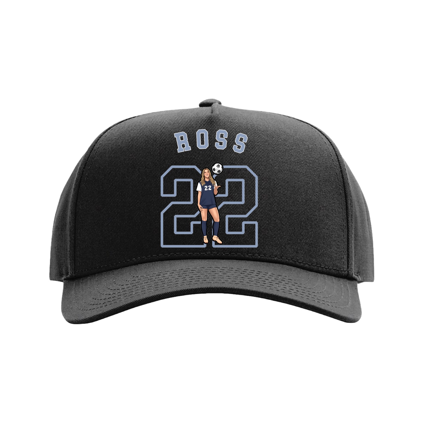 Full Fabric Five-Panel Champ Cap
