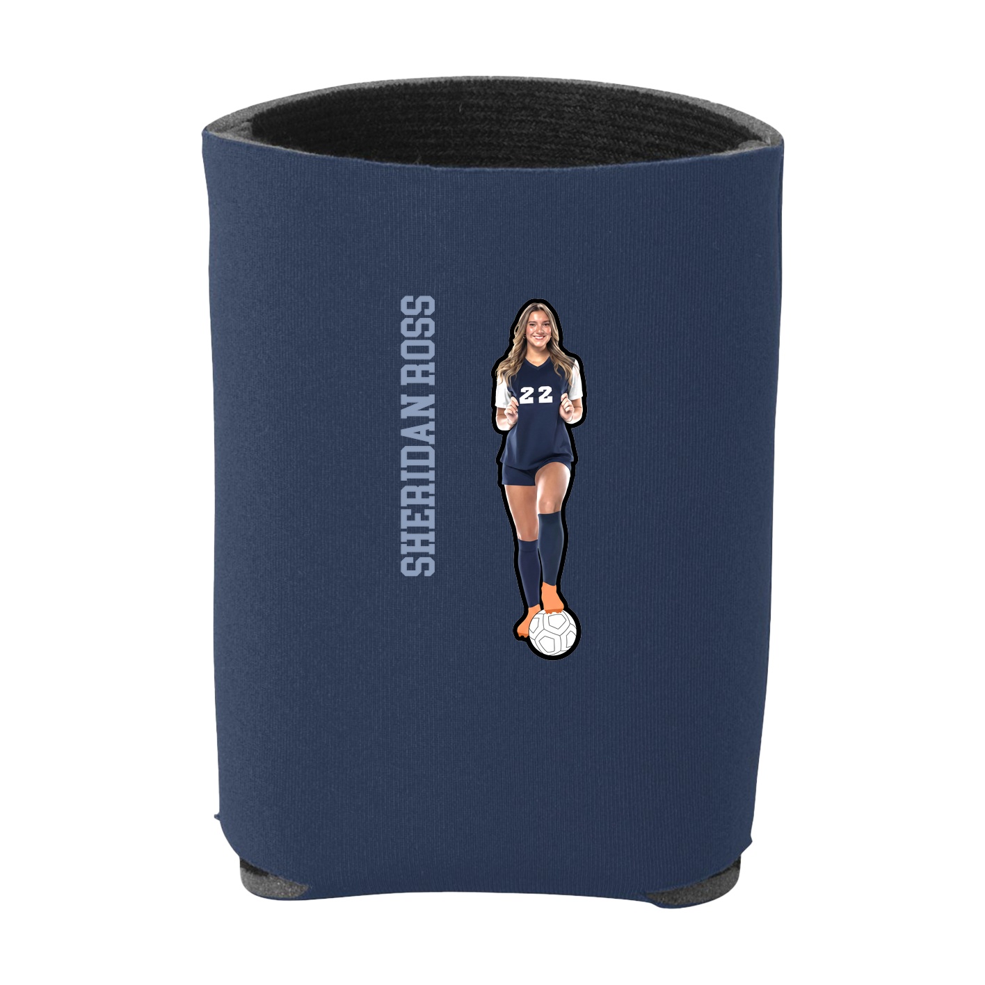 Can Holder — Name Vertical in Navy