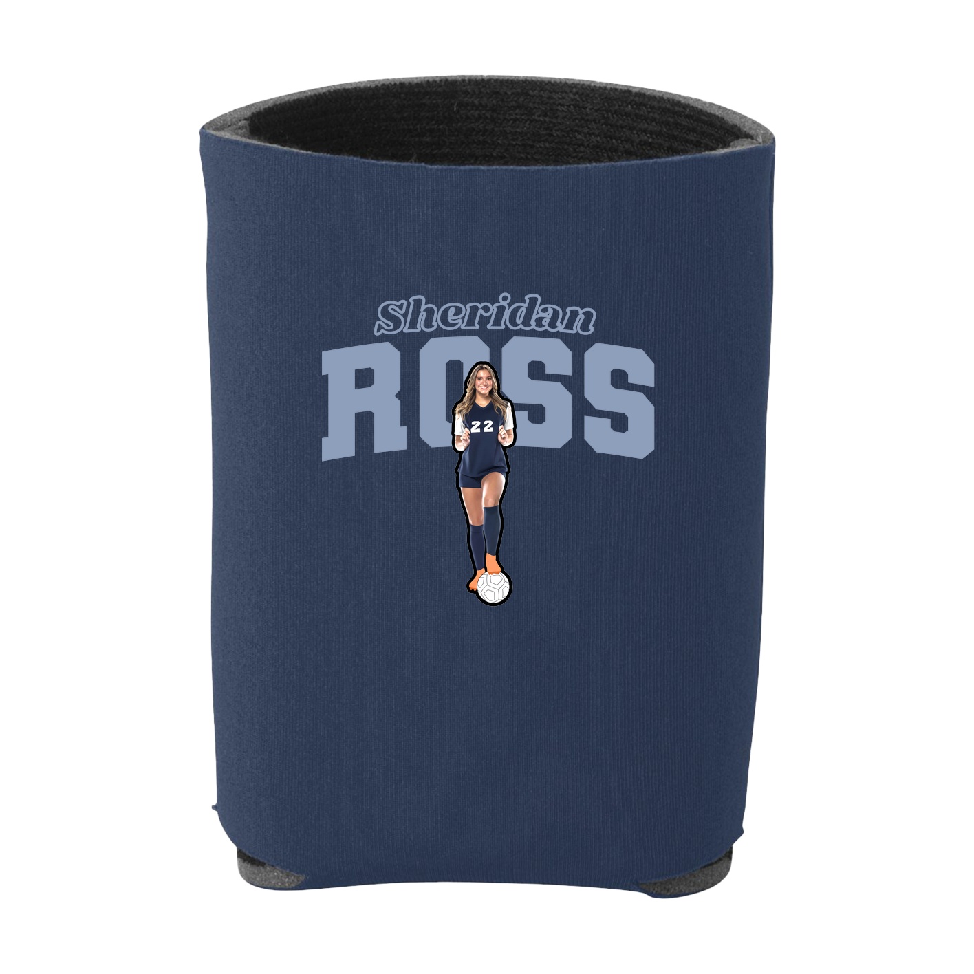 Can Holder — Name Arch in Navy