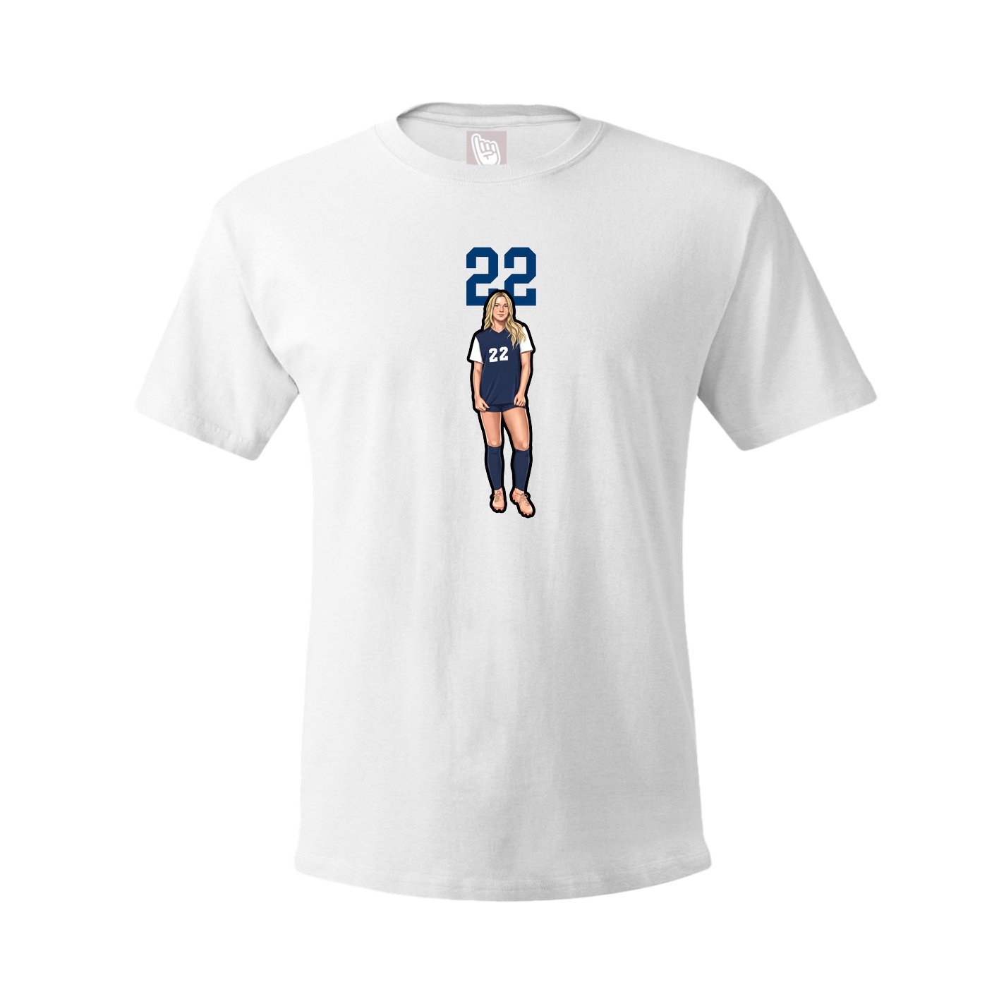 Tee — Number Top in White