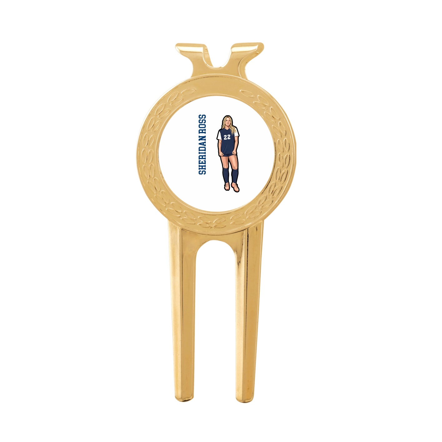 Divot Tool with Ball Marker — Name Vertical in Classic