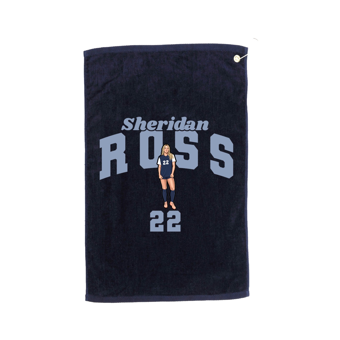 Golf Towel — Signature Arch in Navy
