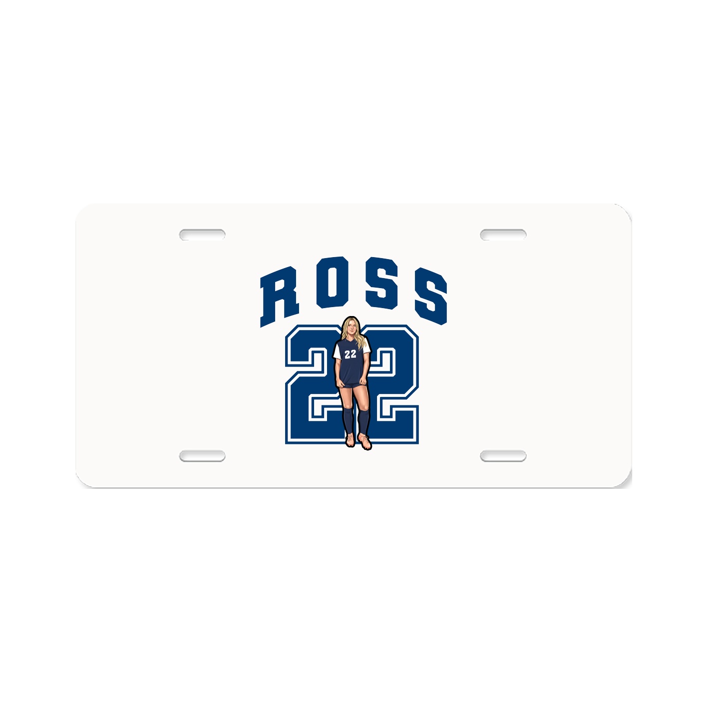 License Plate — Number in Classic