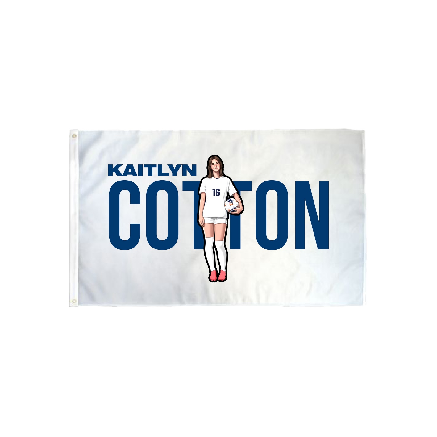 3x5 Flag — Player Name in Classic