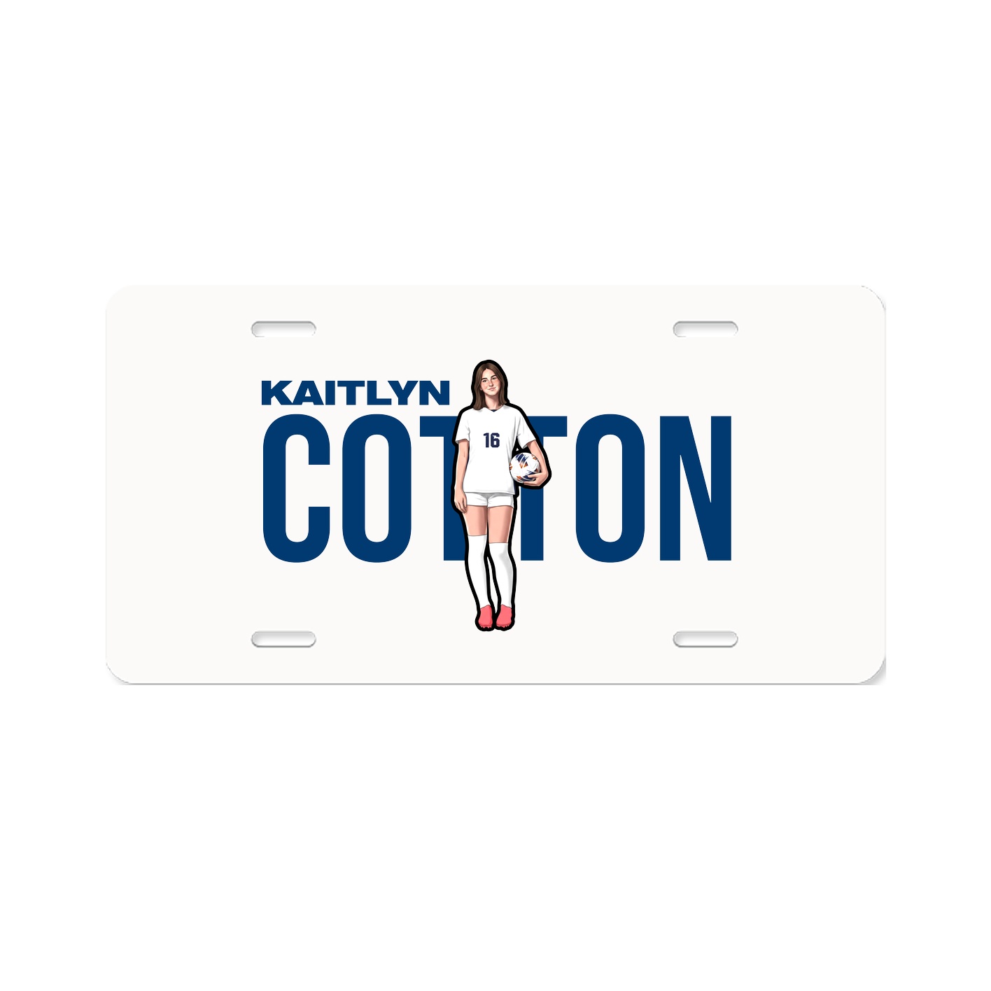 License Plate — Player Name in Classic