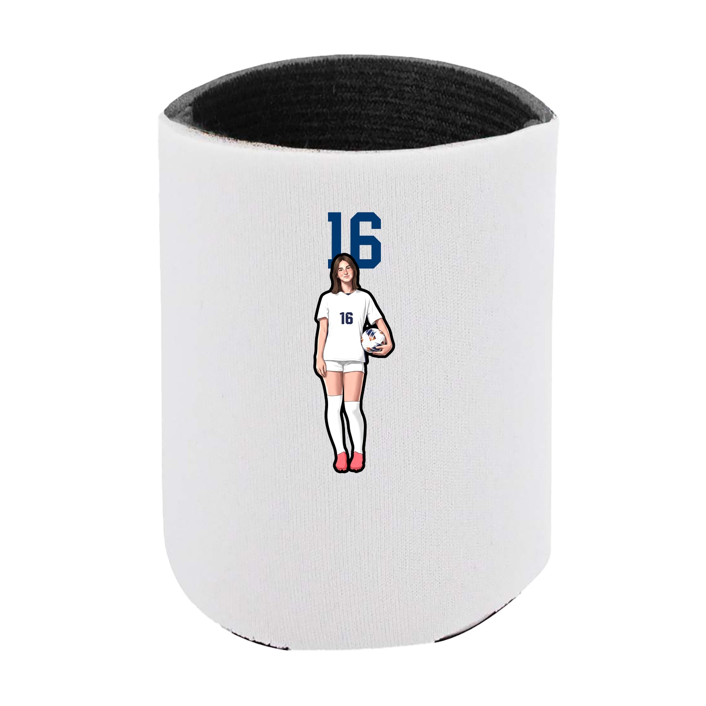 Can Holder — Number Top in White
