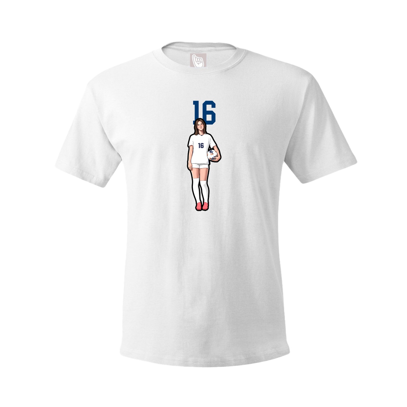 Tee — Number Top in White