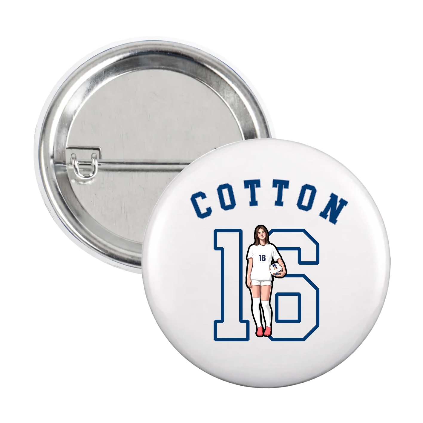 Game Day Button — Shirsey Arch in White
