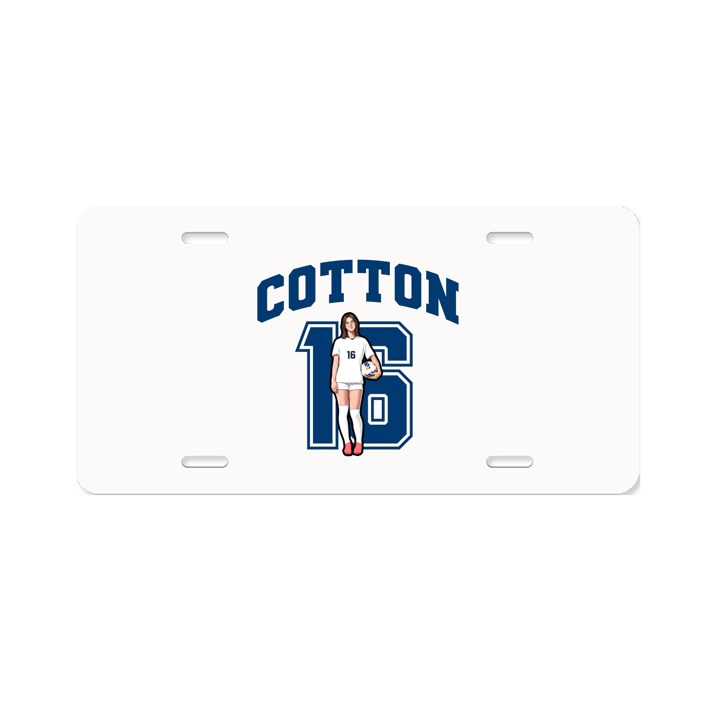 License Plate — Number in Classic