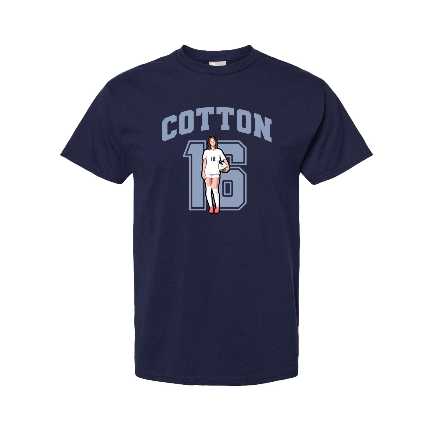 Tee — Number in Navy