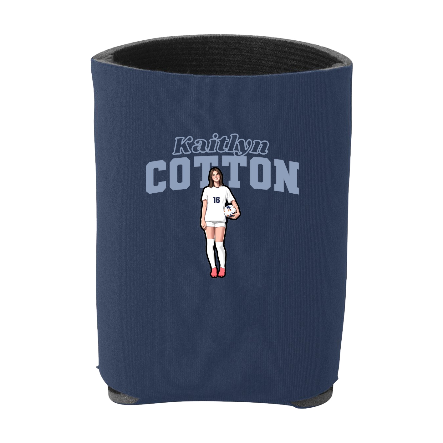 Can Holder — Name Arch in Navy