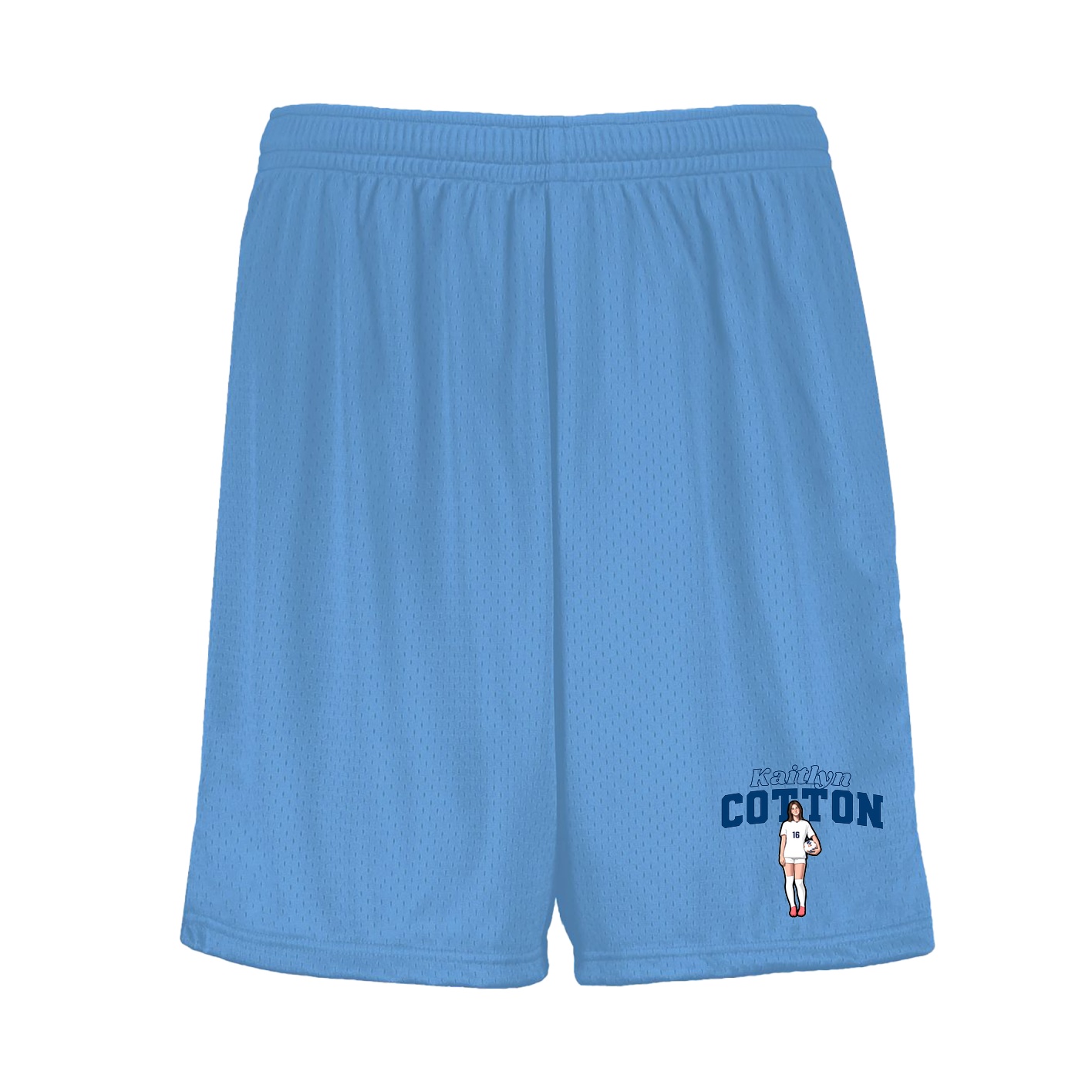 Shorts — Name Arch in Light Blue