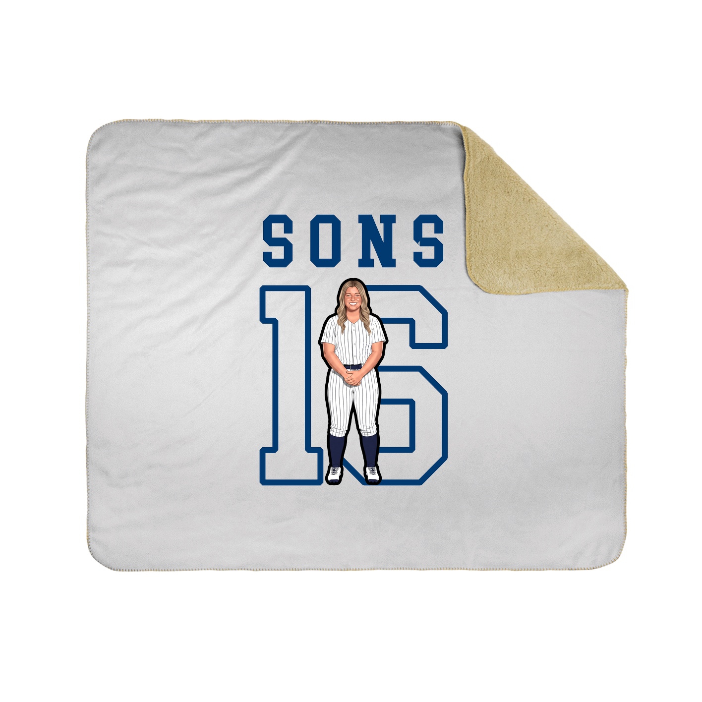 Throw Blanket — Shirsey in White