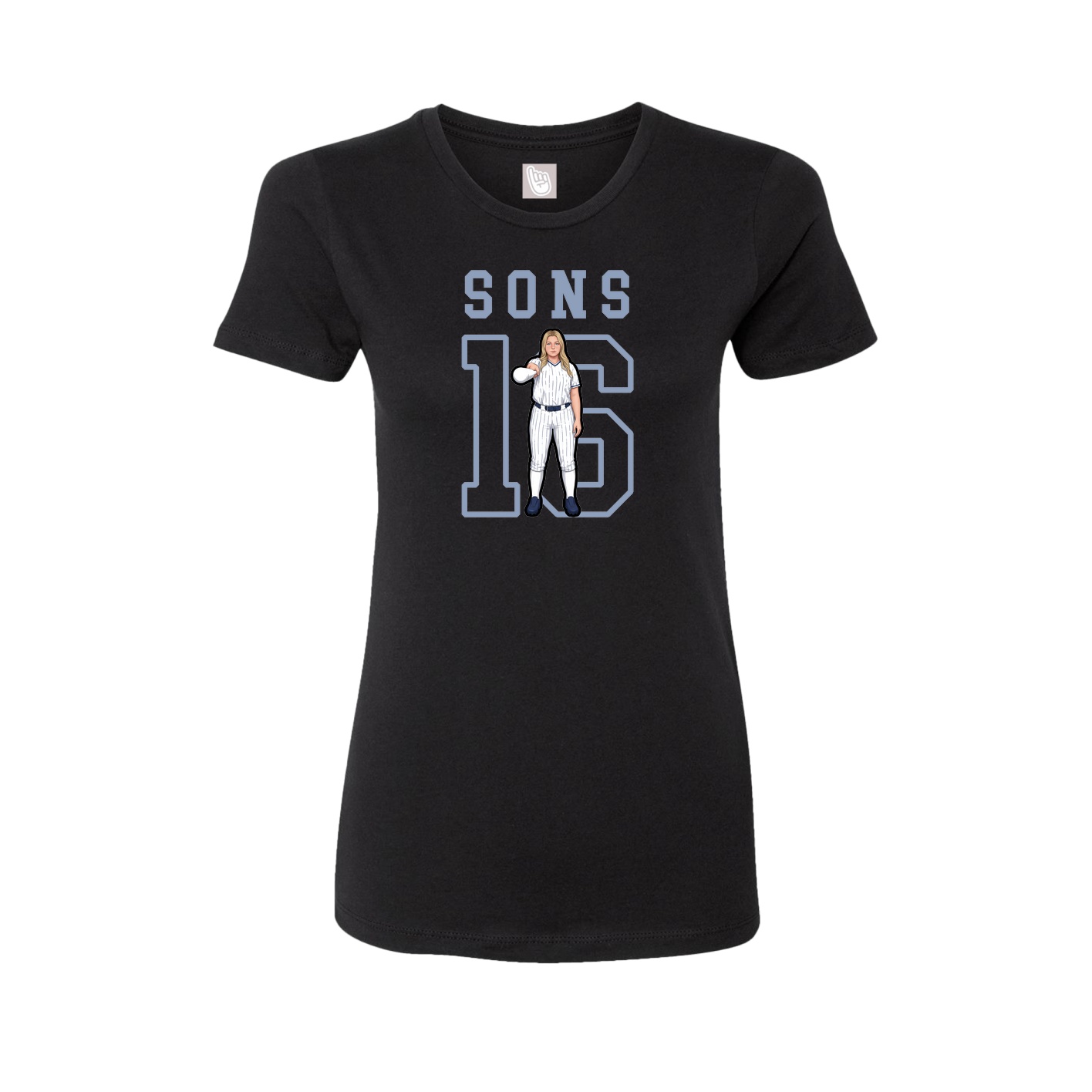 Fitted Women's Tee — Shirsey in Black