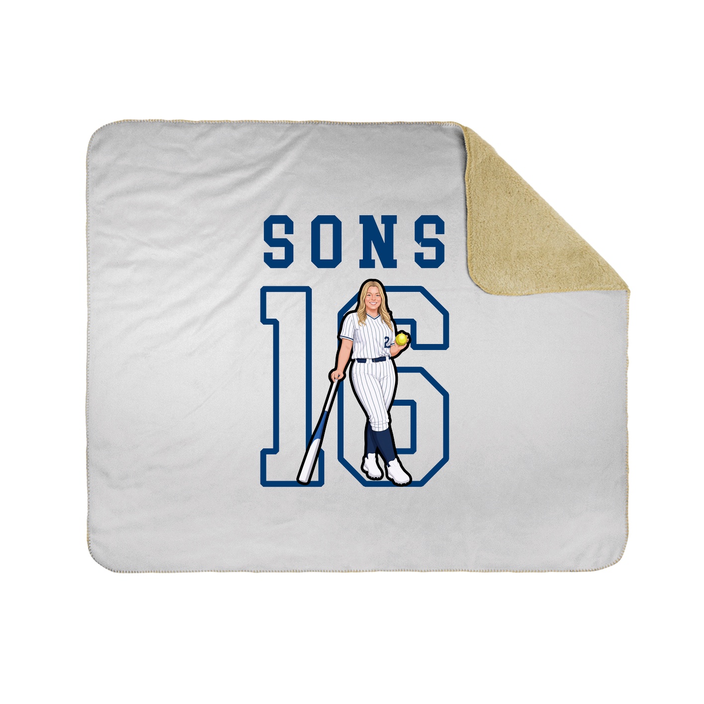 Throw Blanket — Shirsey in White