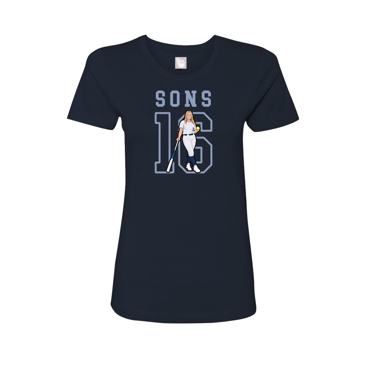 Fitted Women's Tee — Shirsey in Navy