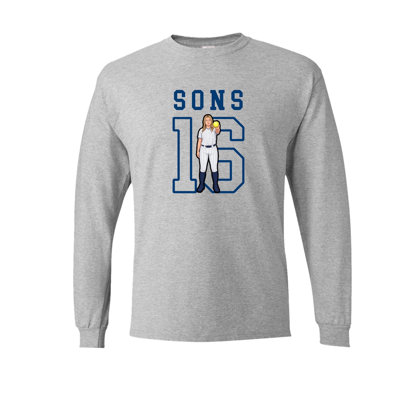 Long Sleeve Tee — Shirsey in Grey