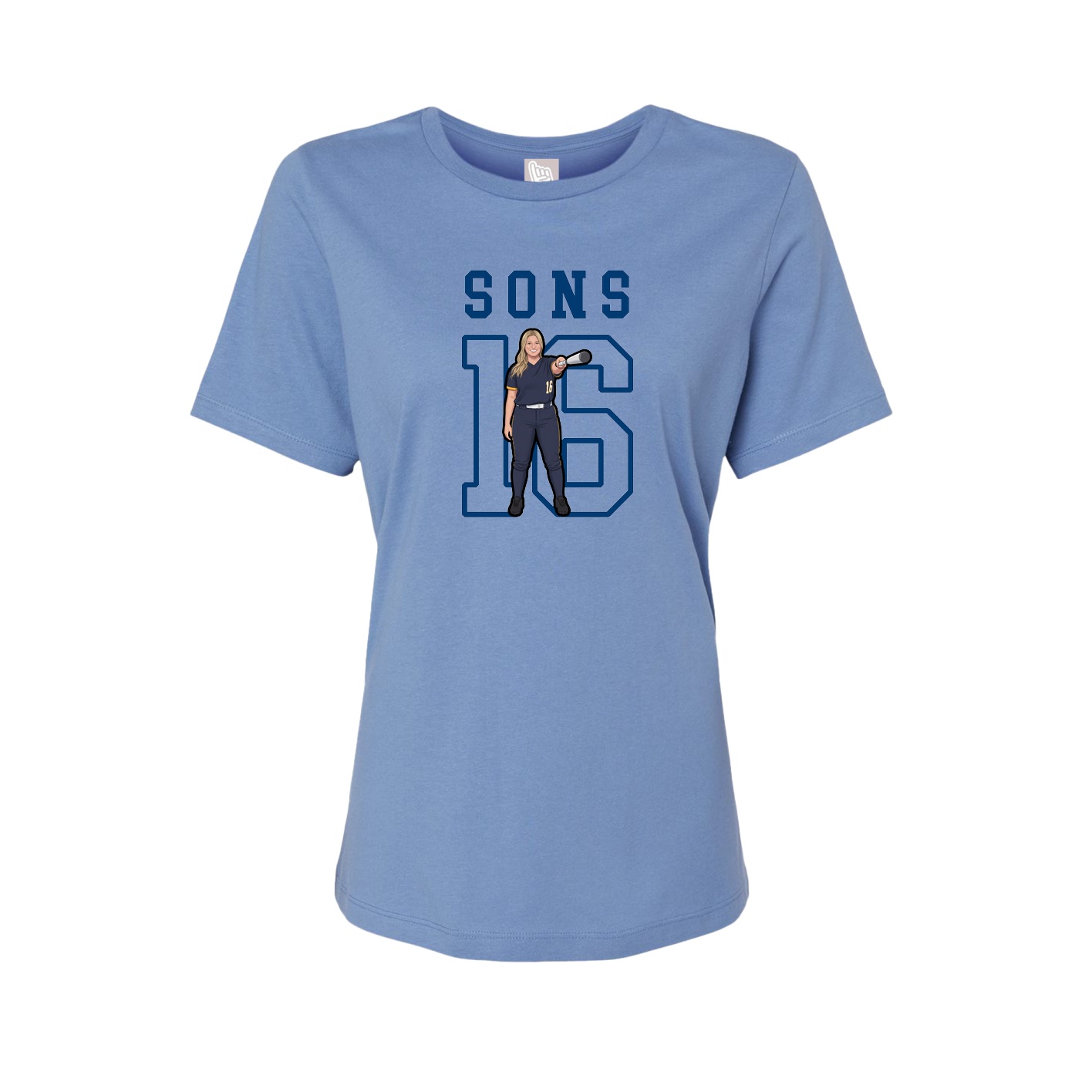Fitted Women's Tee — Shirsey in Powder Blue
