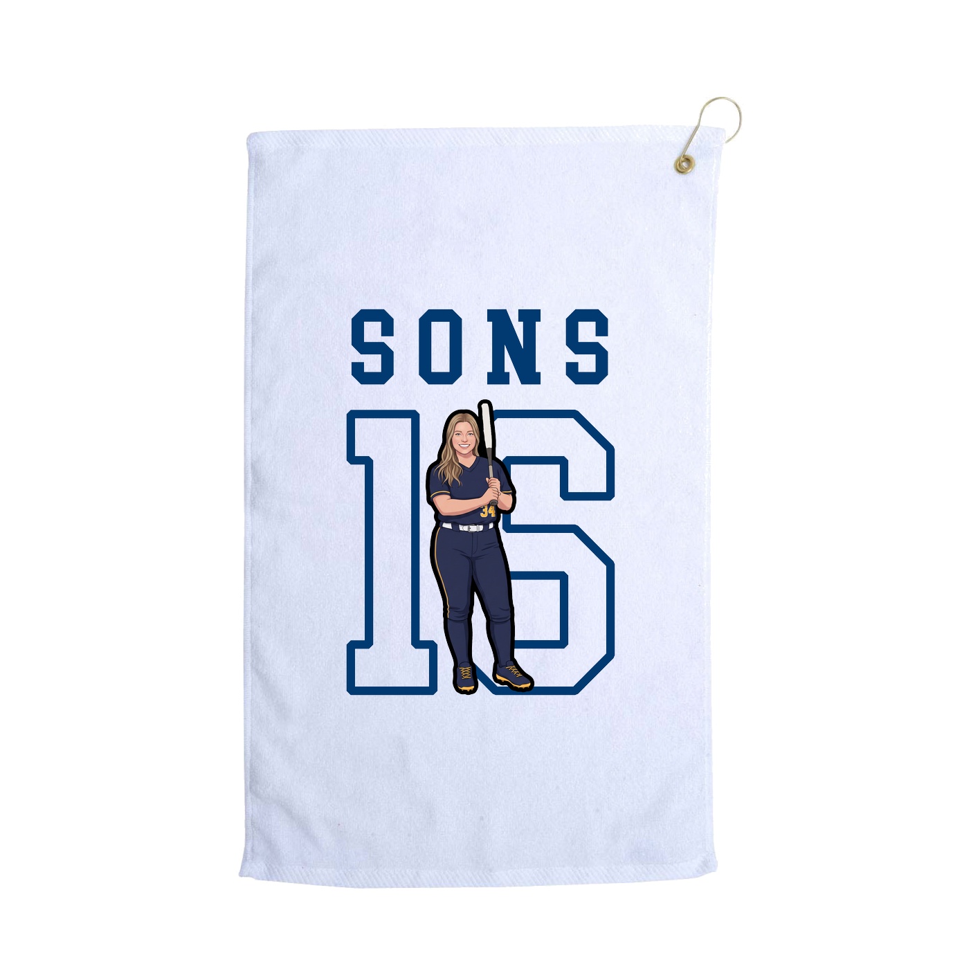 Golf Towel — Shirsey in White
