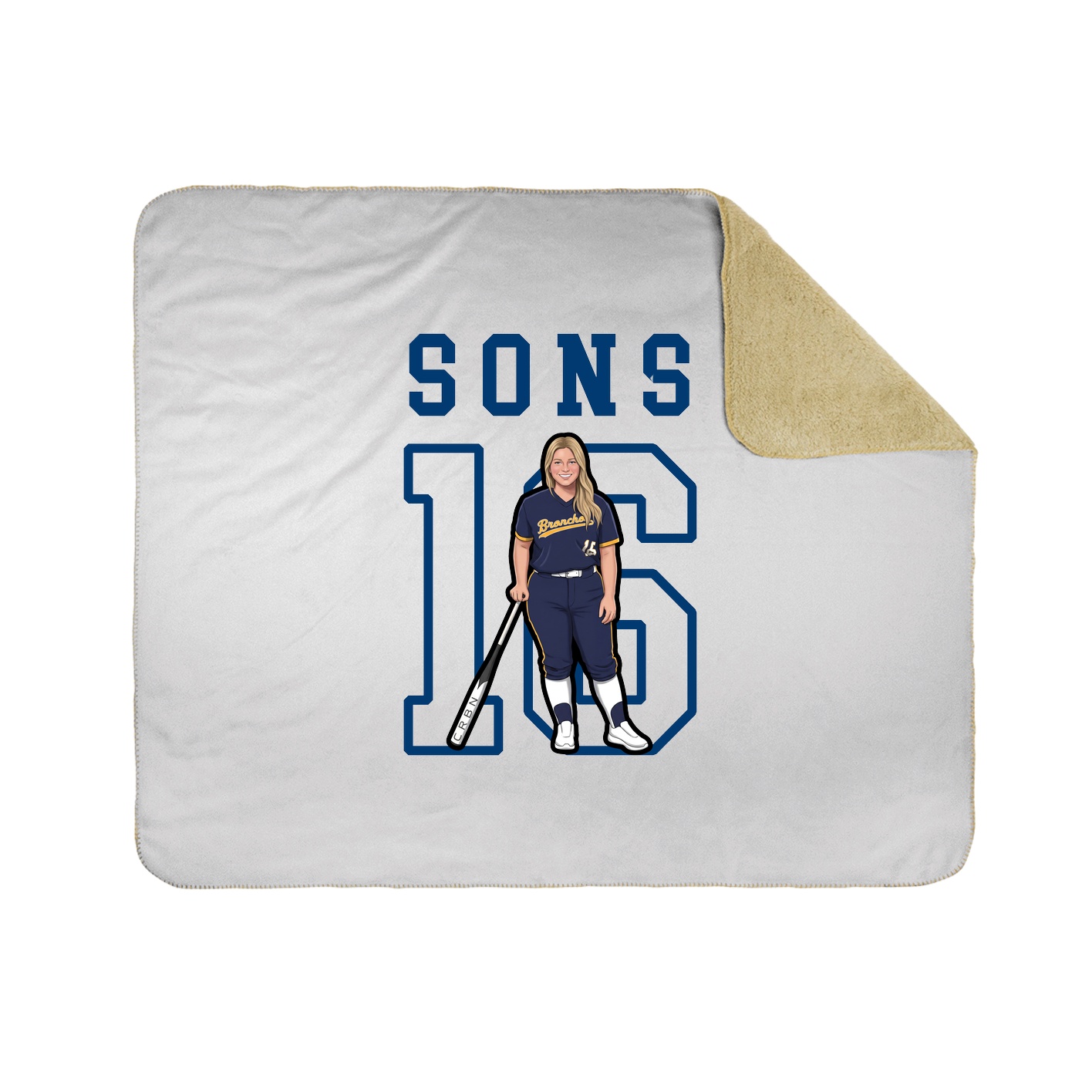 Throw Blanket — Shirsey in White