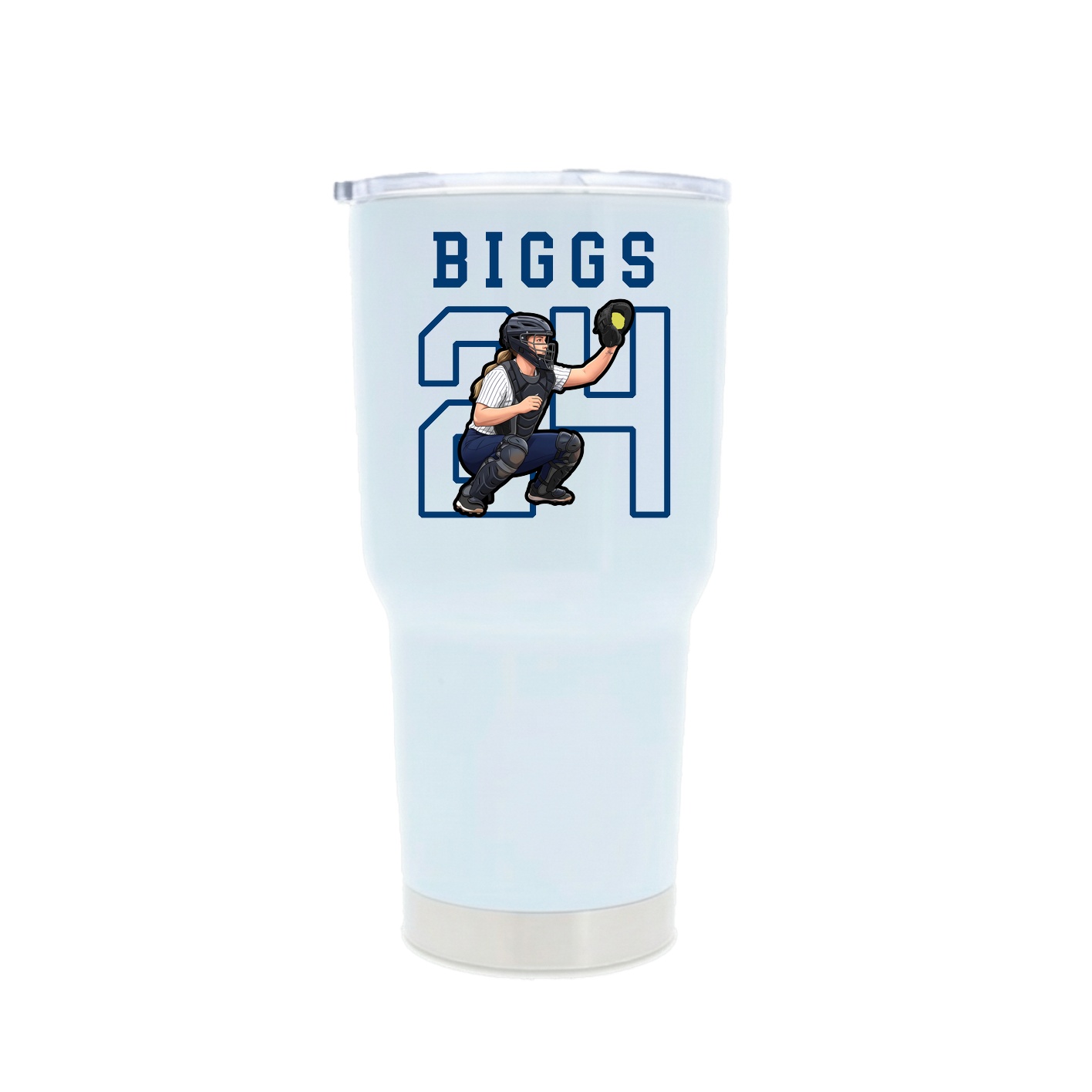 30oz Stainless Steel Tumbler — Shirsey in White