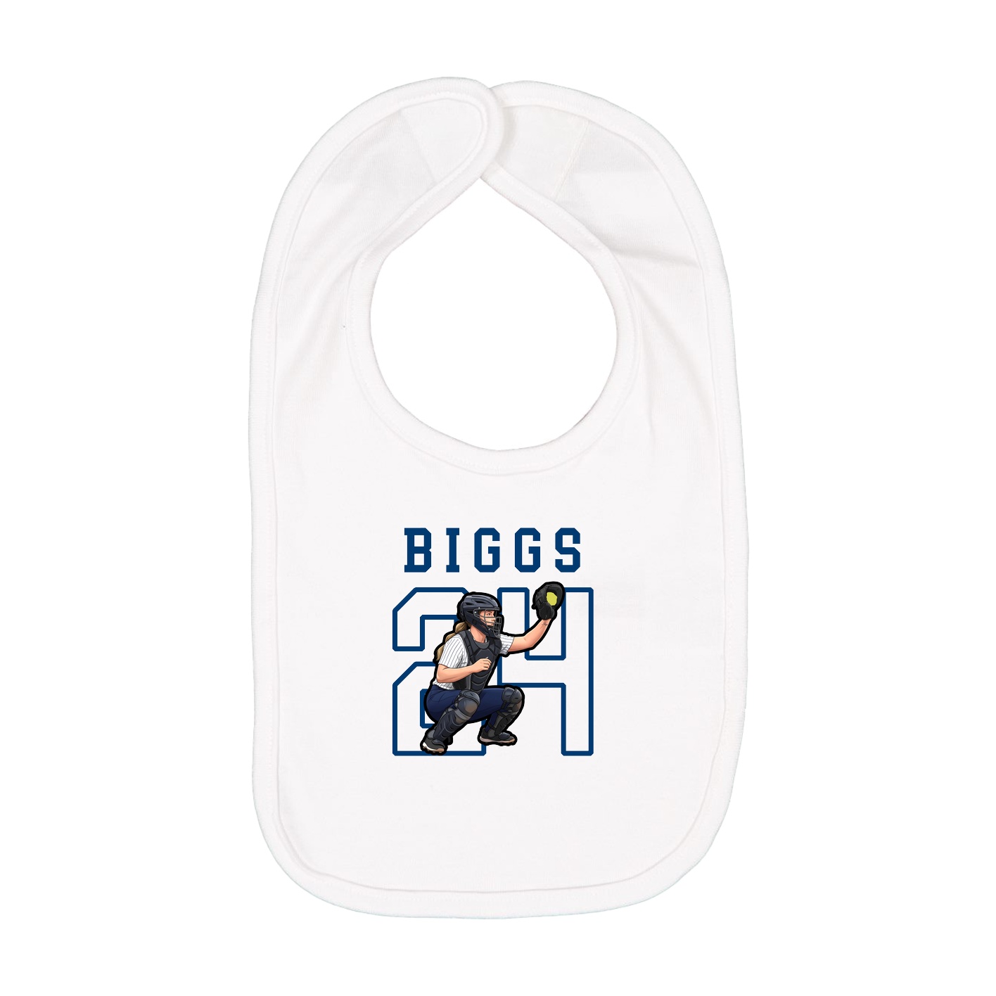 Infant Bib — Shirsey in White