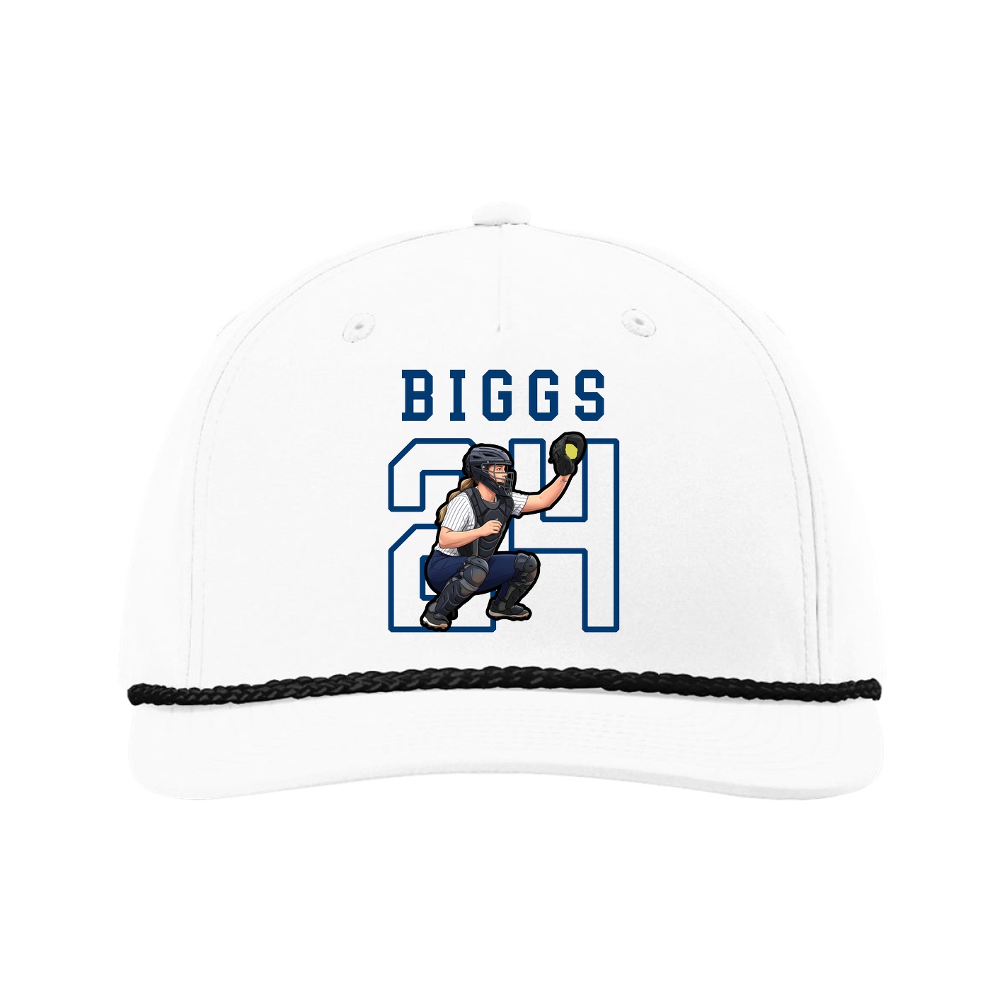 Five-Panel Classic Rope Cap — Shirsey in White