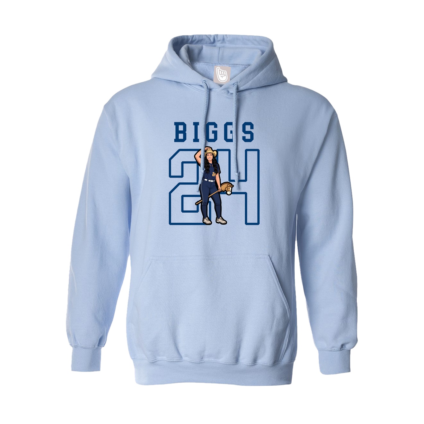 Hoodie — Shirsey in Light Blue